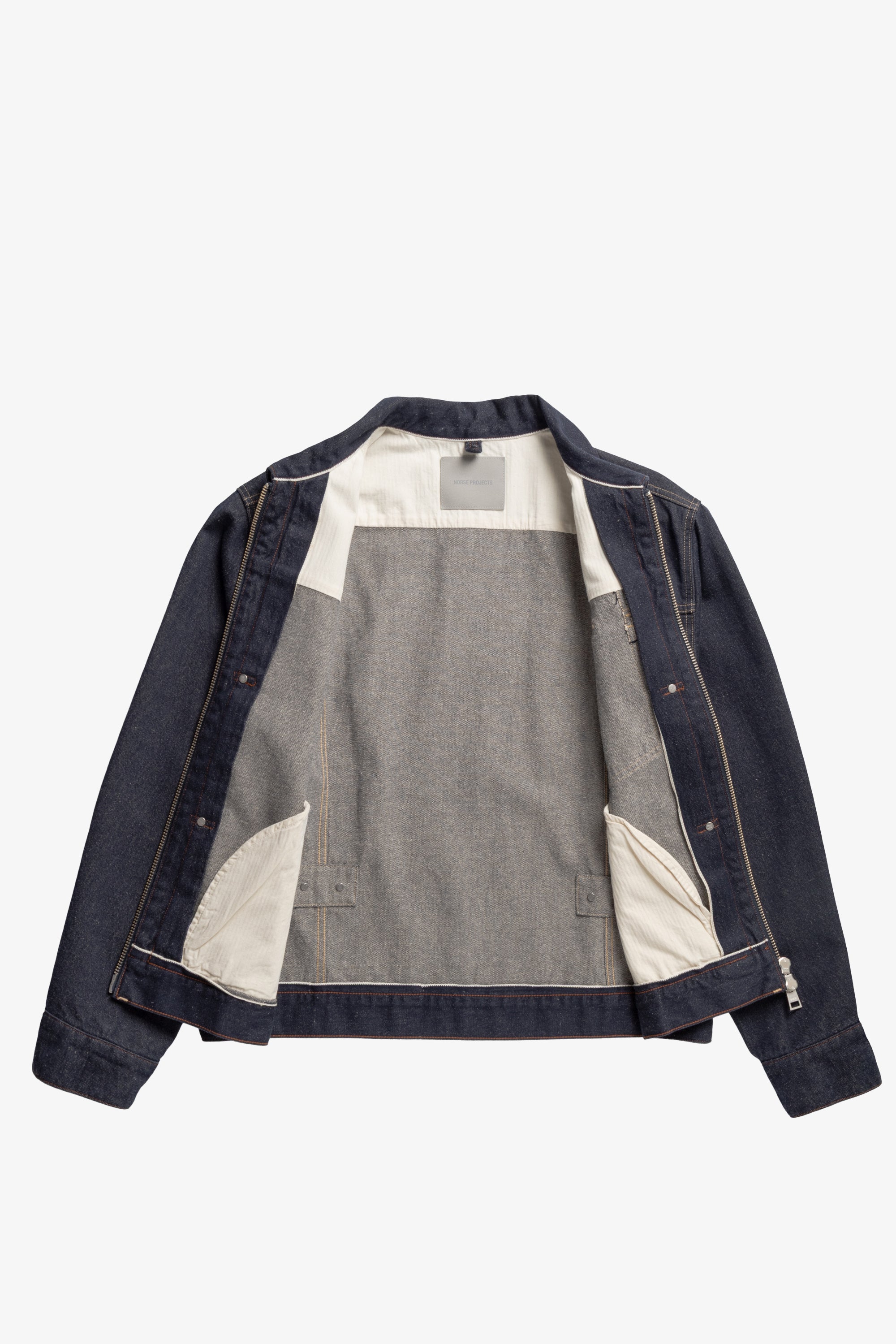 Svendborg Broken Twill Cotton Linen Denim Jacket