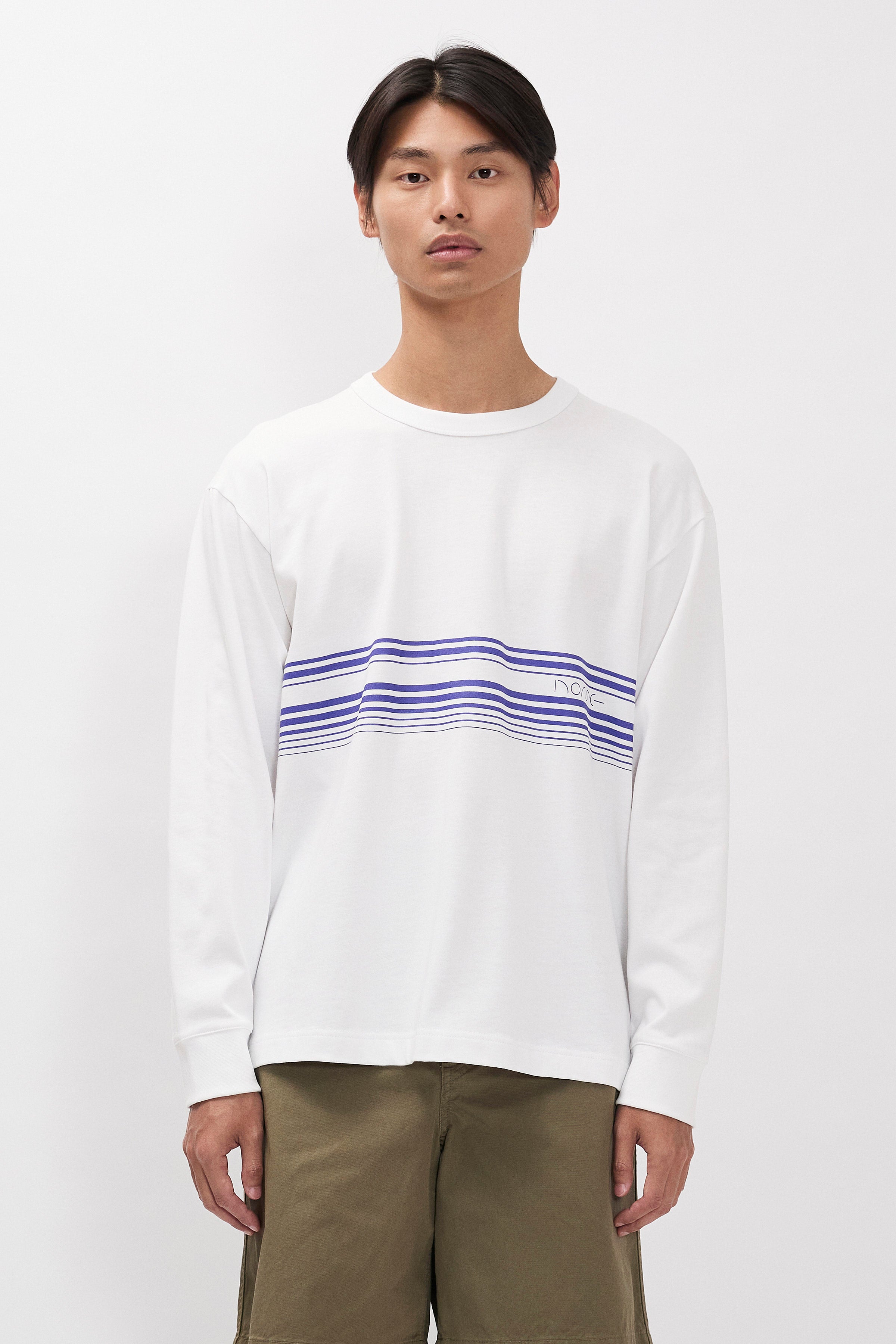 Loften Nautical Stripe Print Heavy LS T-shirt