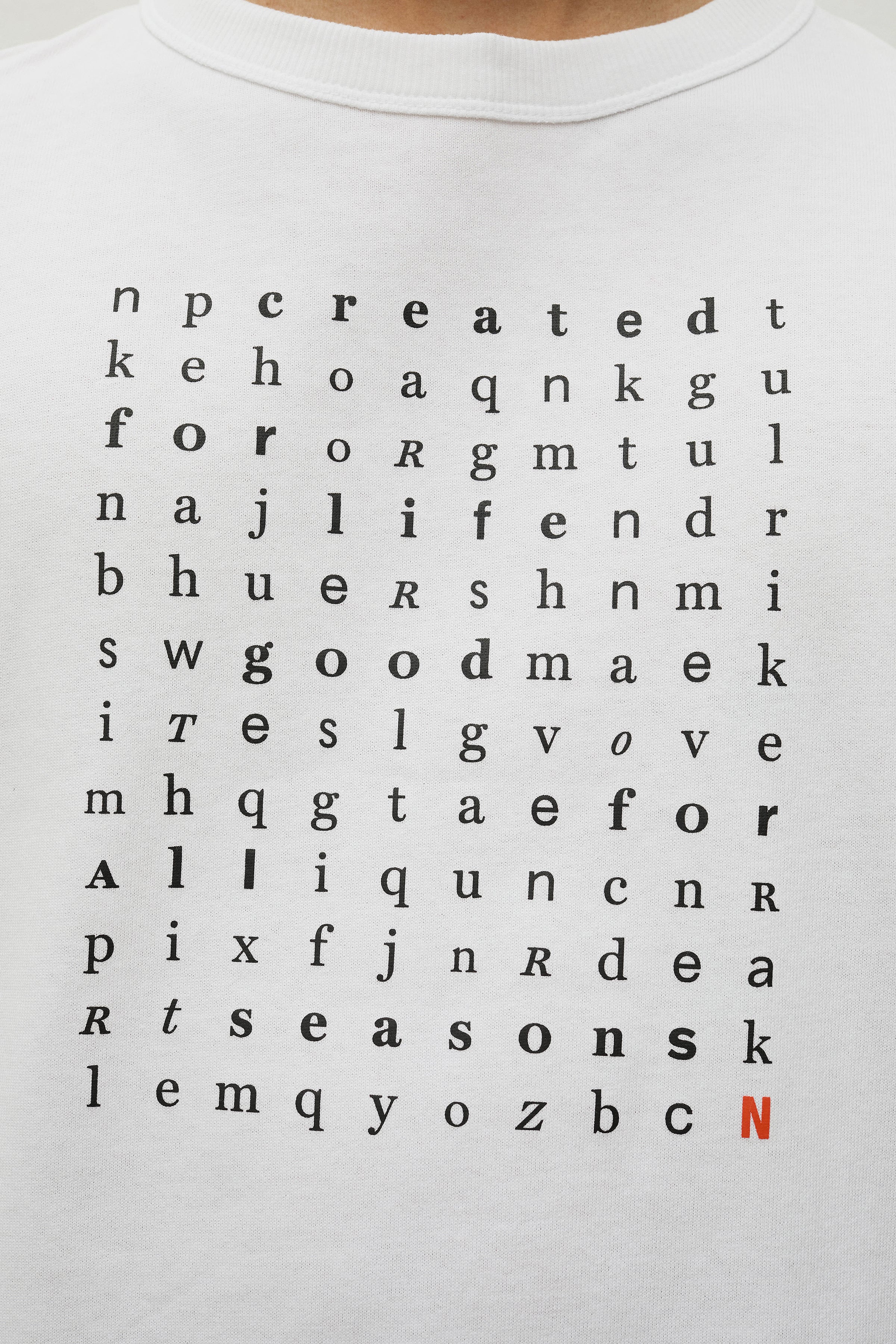 Elmelunde Organic Dry Cotton Crossword T-shirt