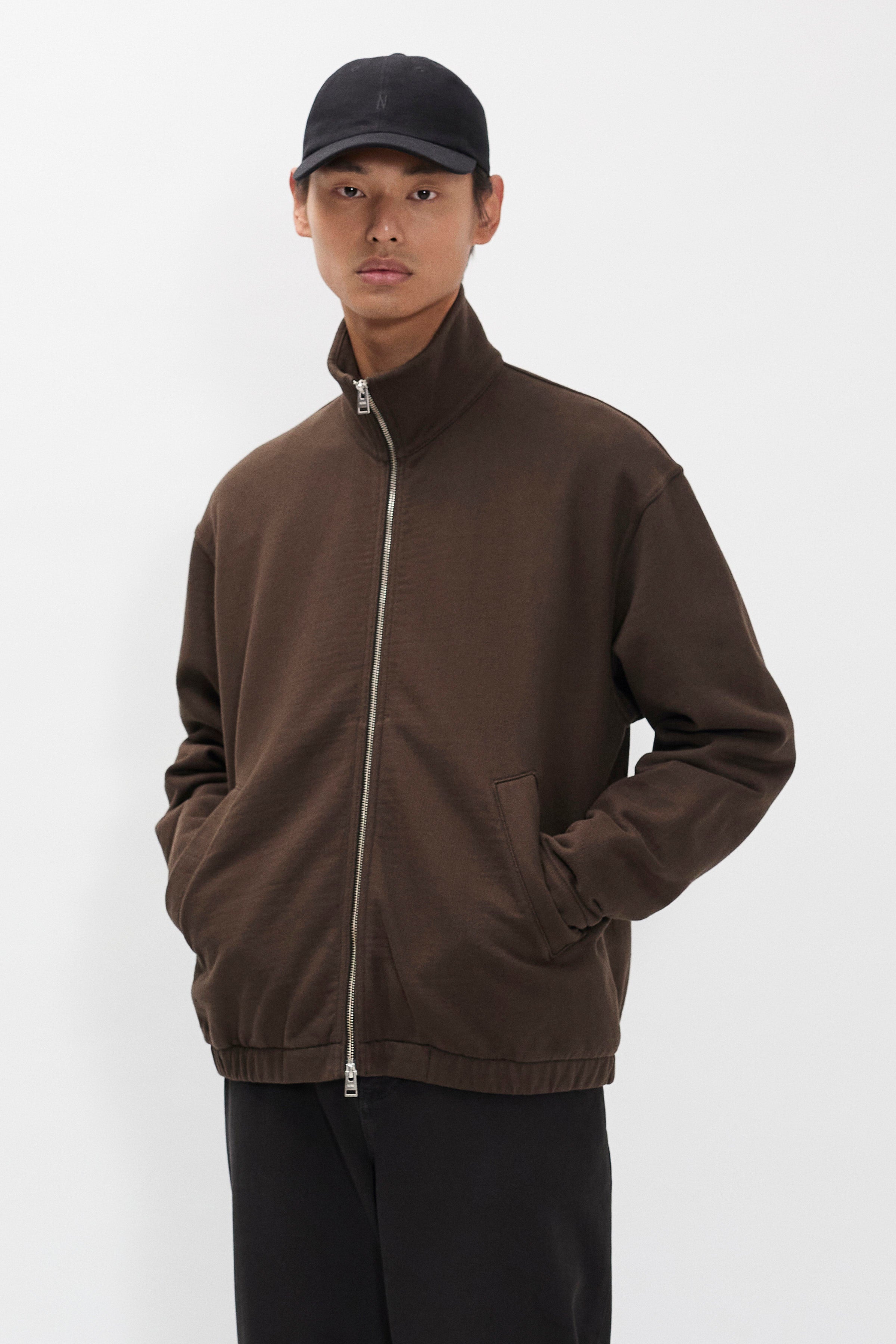 Hornidal Relaxed Organic Loopback Track Jacket