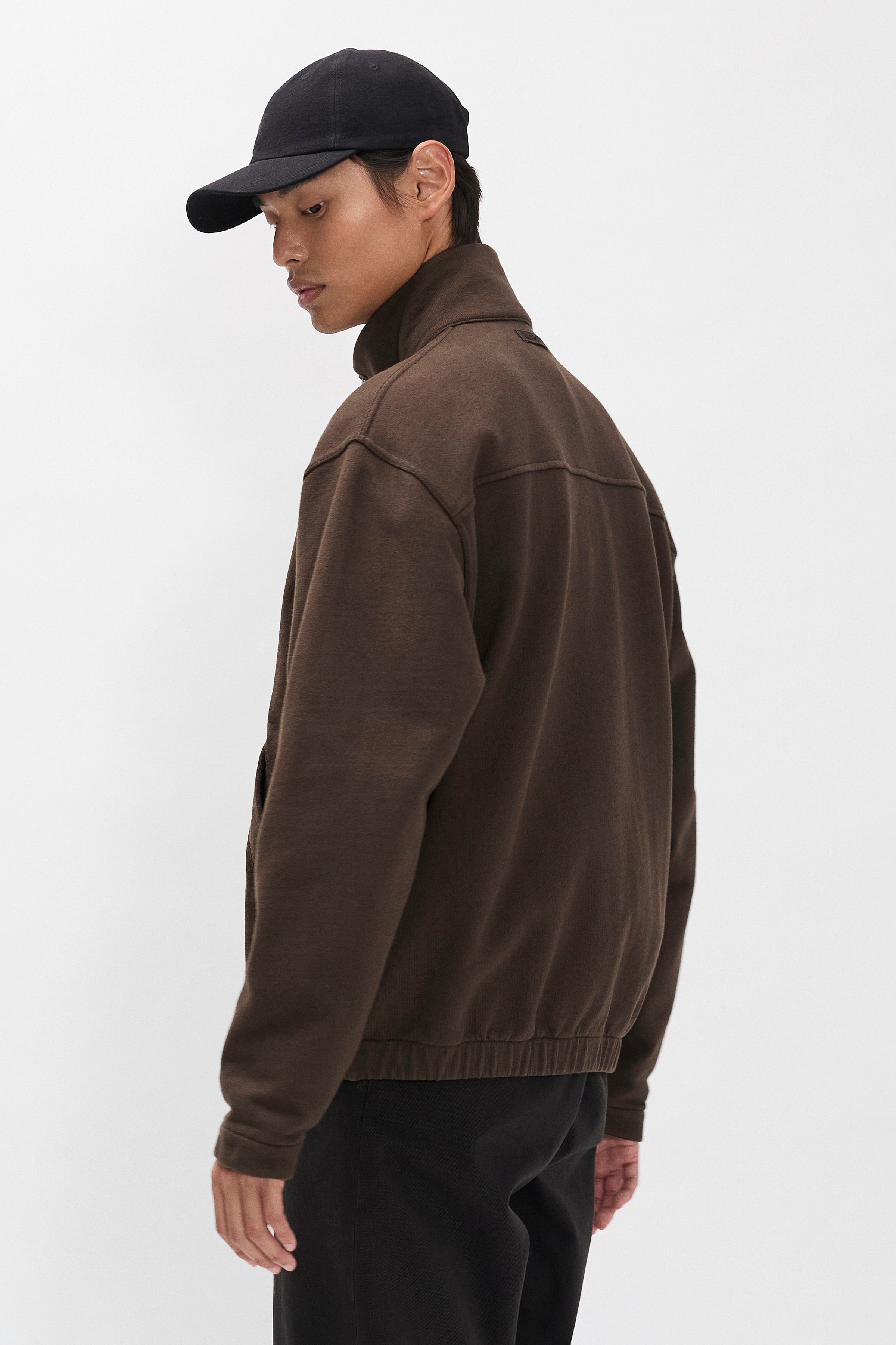 Hornidal Relaxed Organic Loopback Track Jacket