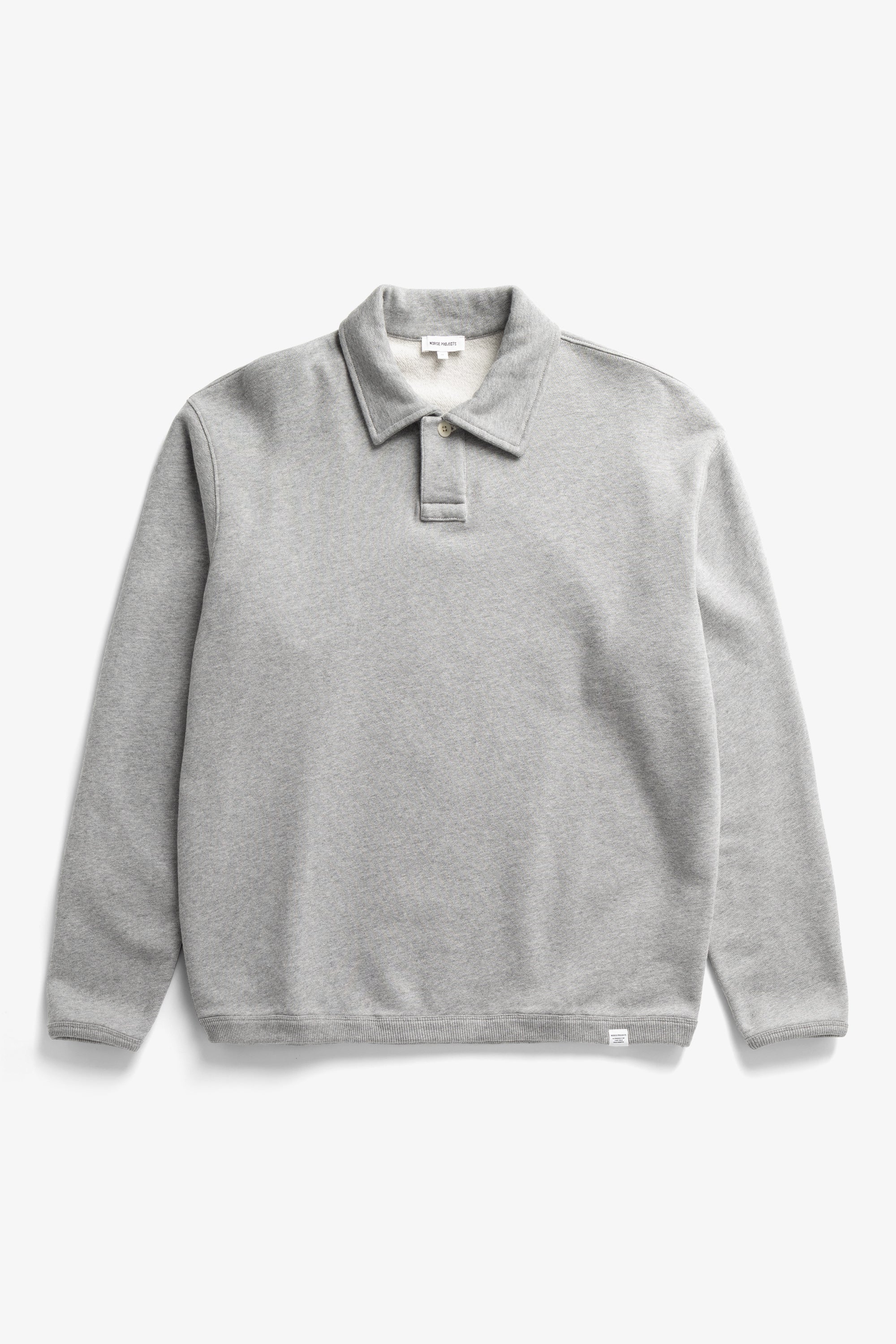 Hjartdal Brushed Diagonal Cotton Fleece Polo