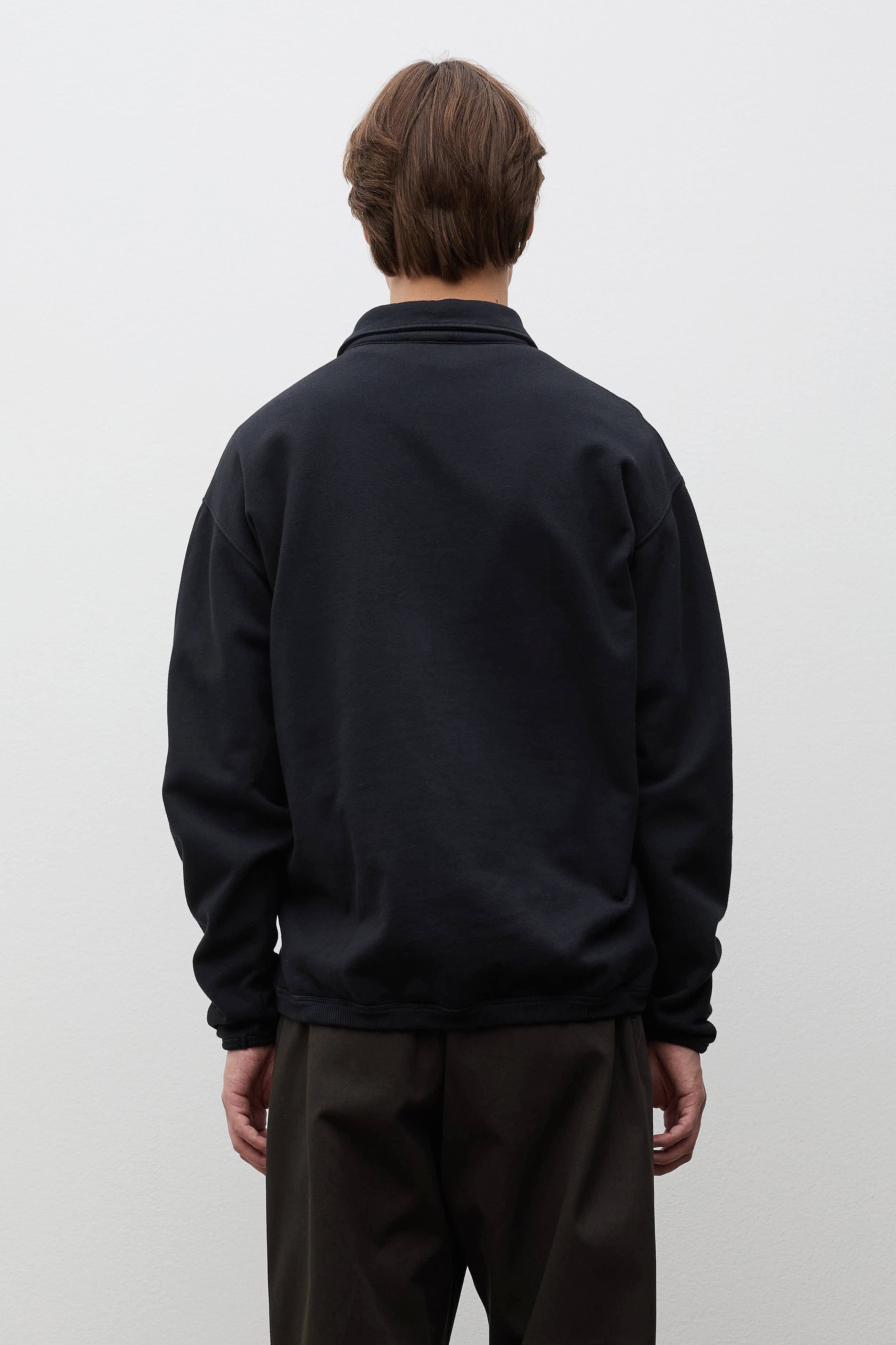 Hjartdal Brushed Diagonal Cotton Fleece Polo