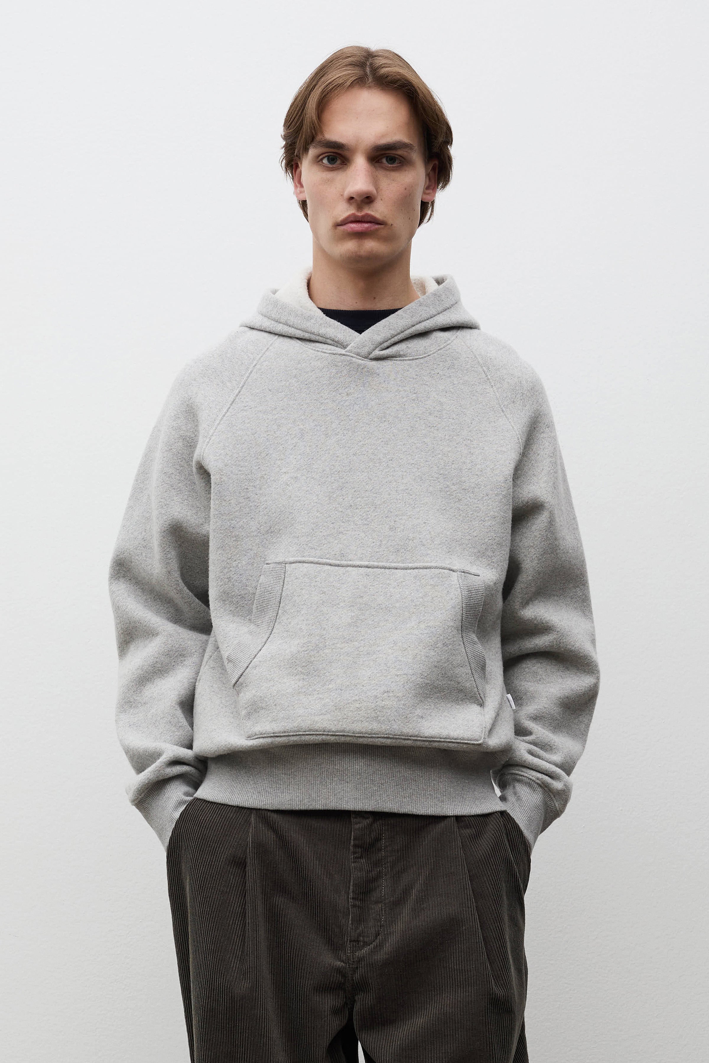 Kerid Relaxed Cotton Wool Hoodie