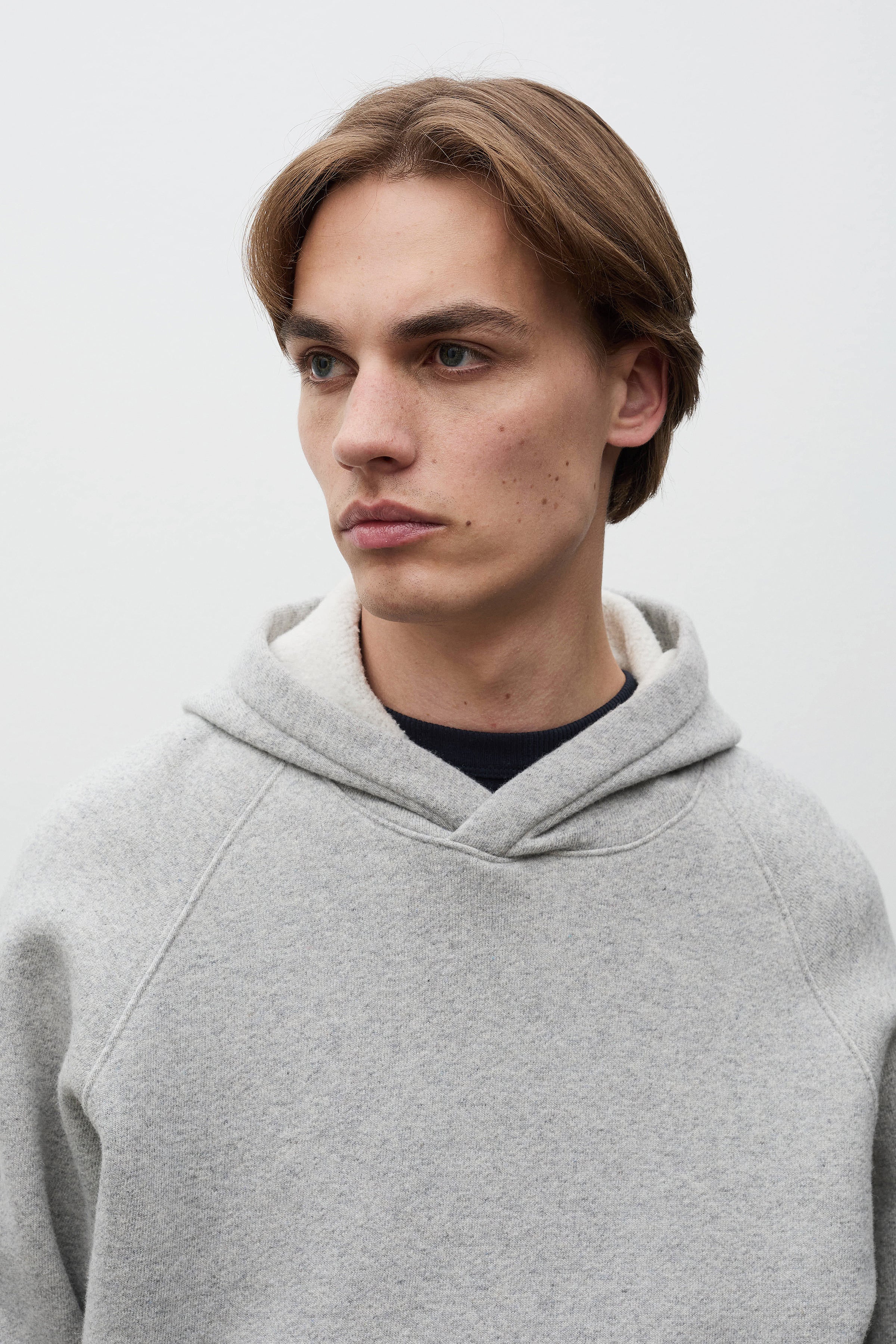Kerid Relaxed Cotton Wool Hoodie