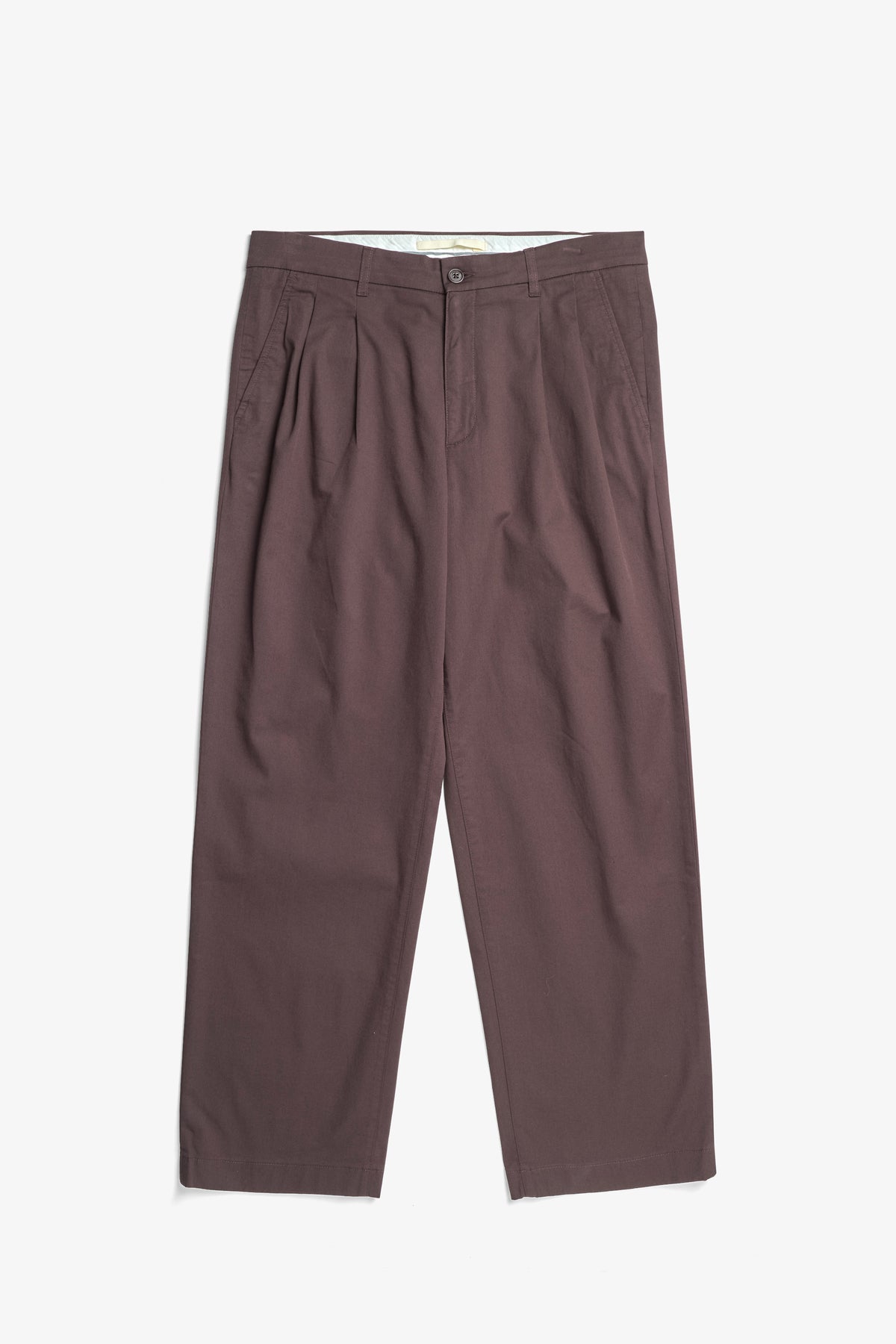 Benn Relaxed Twill Pleated Trouser