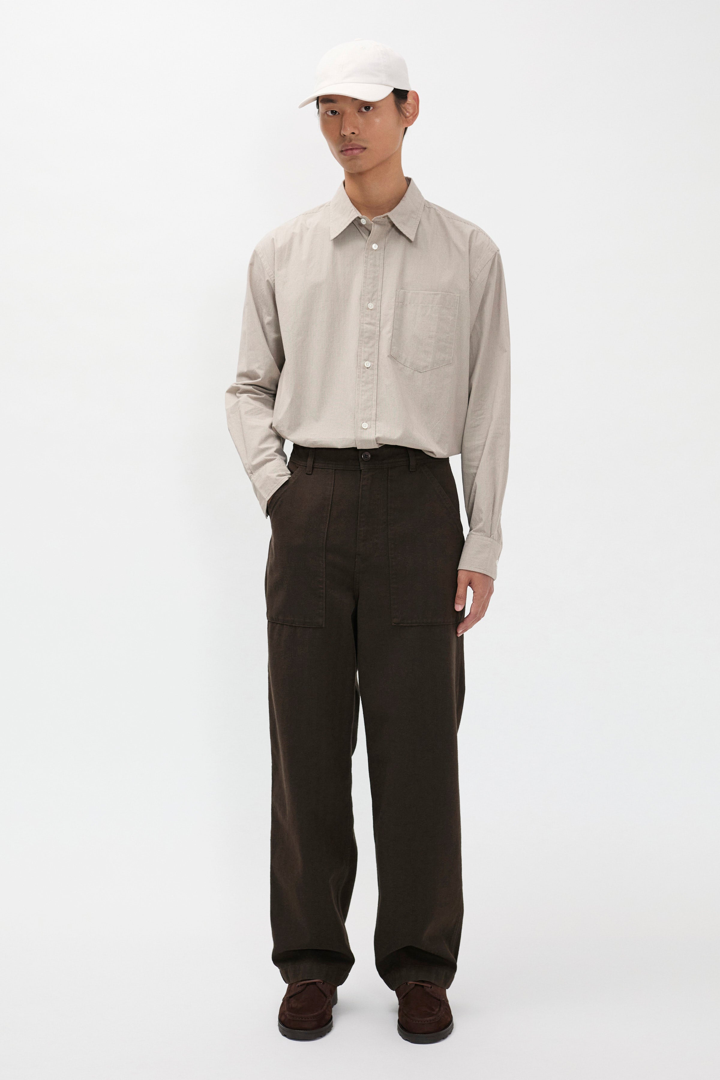 Kvitfjell Relaxed Cotton Wool Herringbone Pant