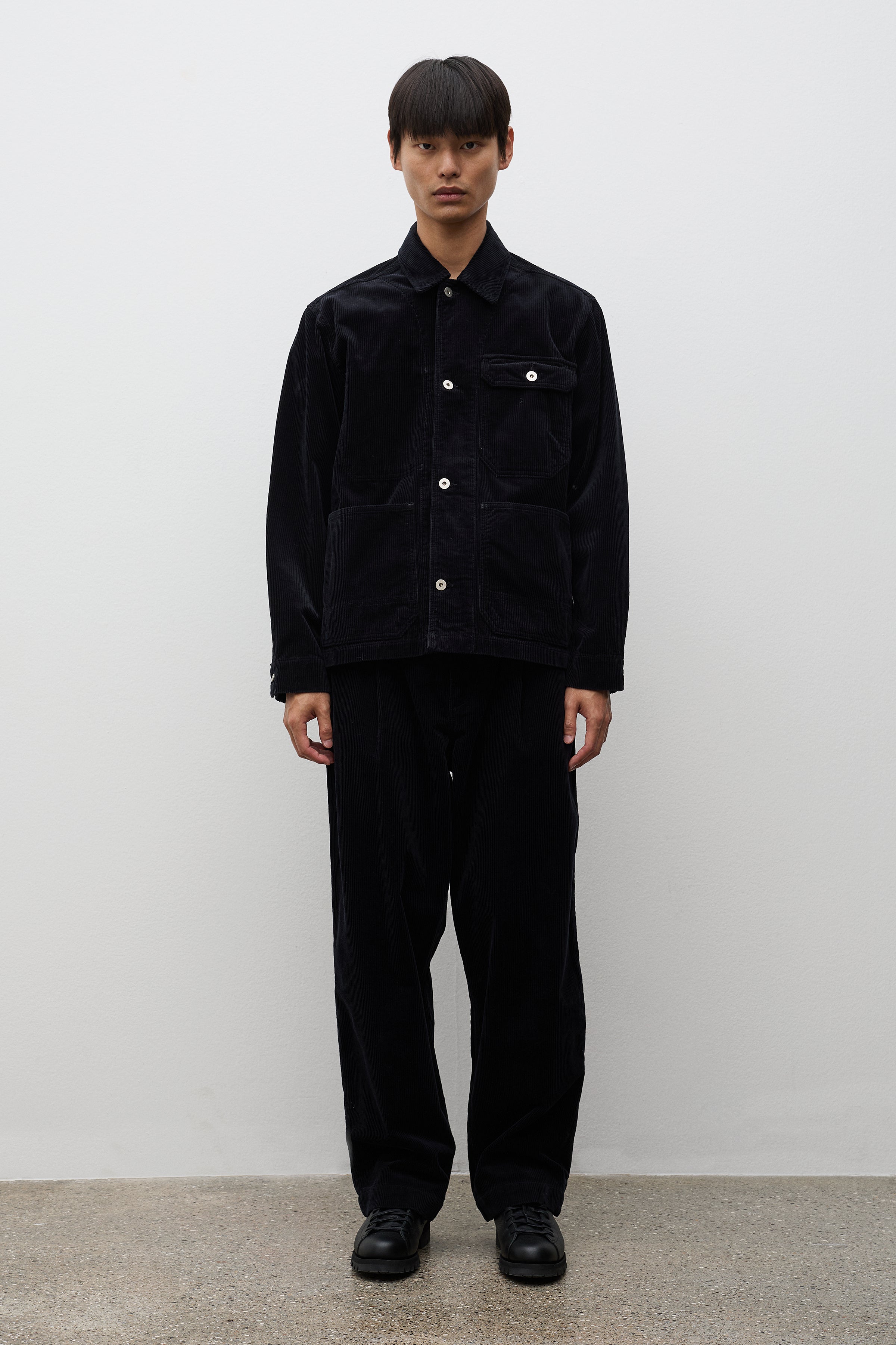 Volda Pleated Wide Wale Corduroy Trouser