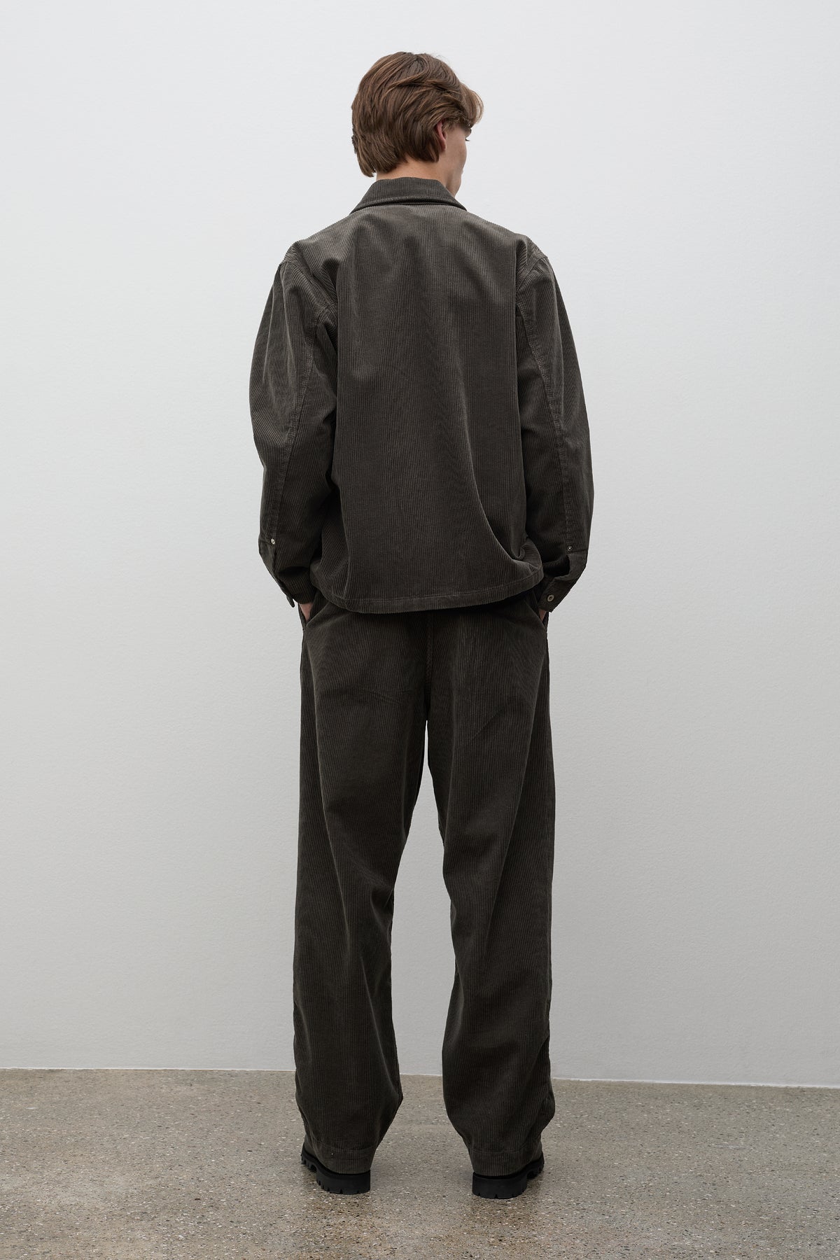 Volda Pleated Wide Wale Corduroy Trouser
