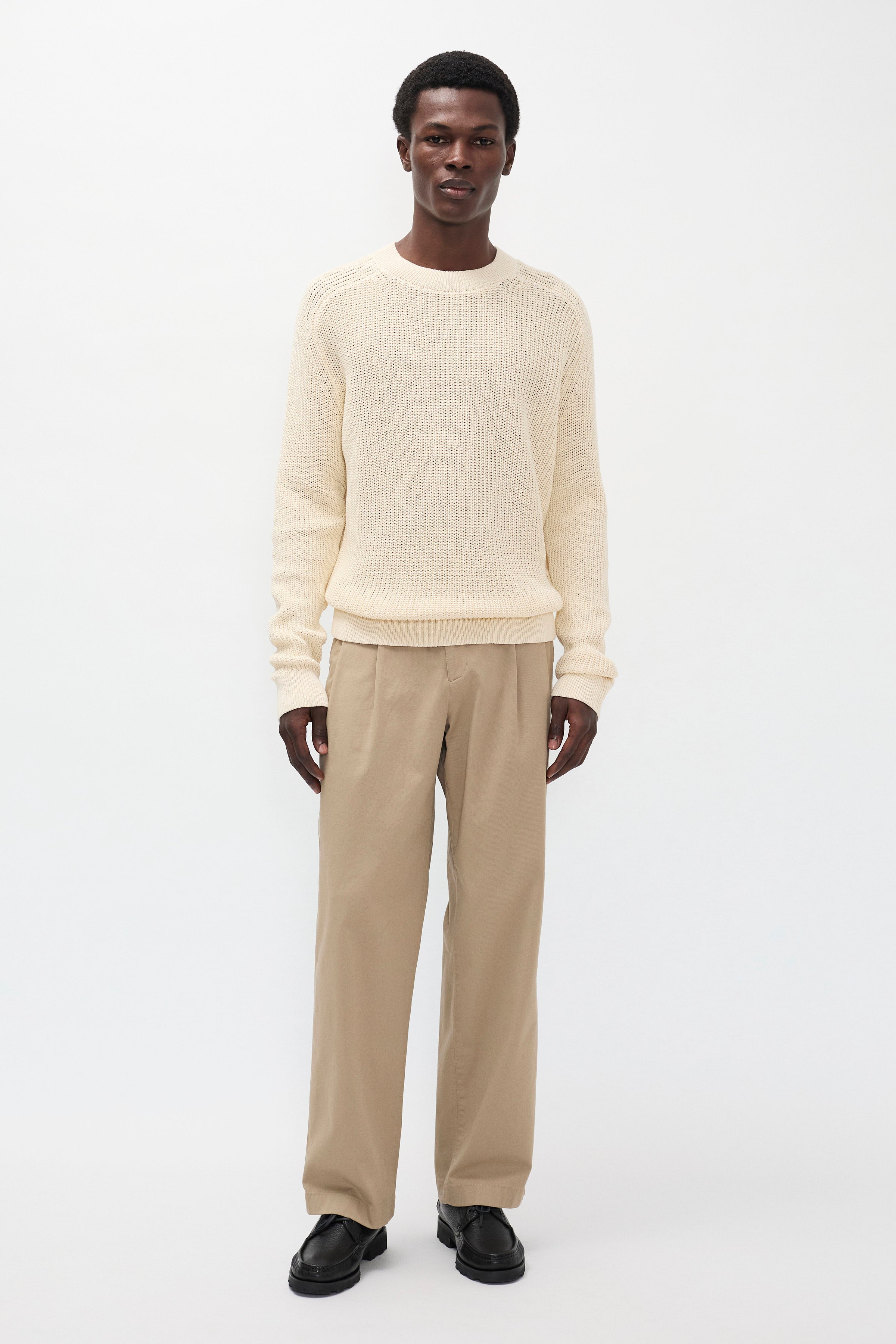 Hestur Relaxed Twill Pleated Trouser