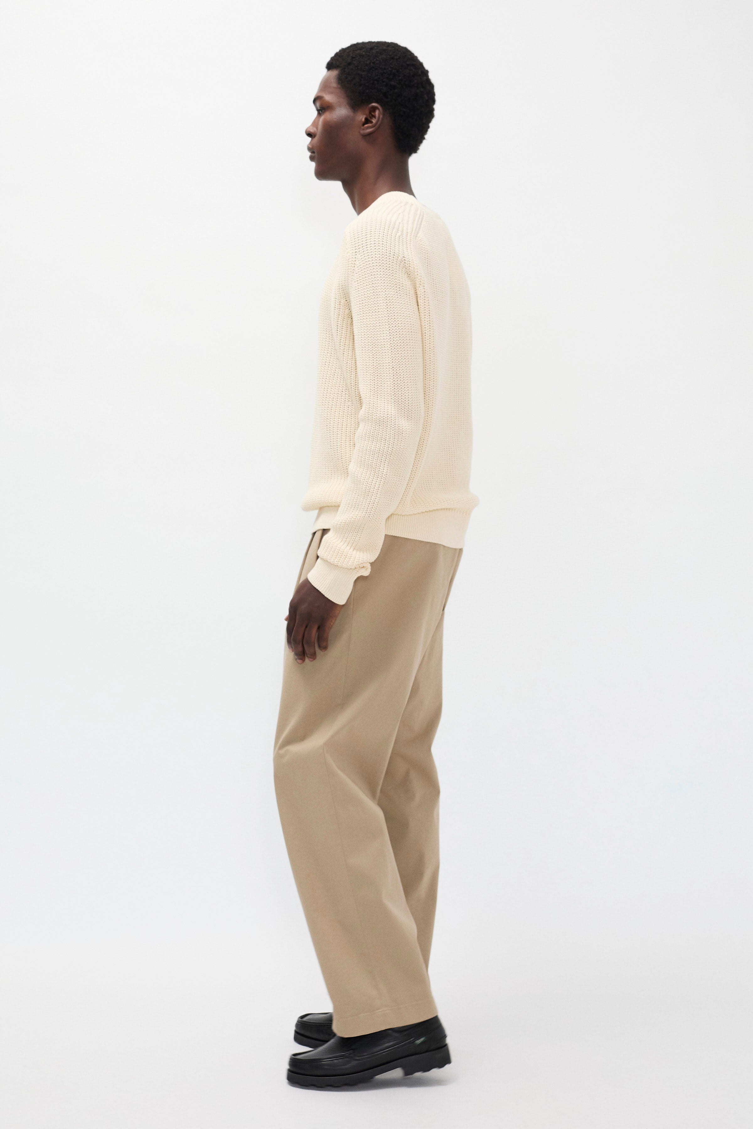 Hestur Relaxed Twill Pleated Trouser