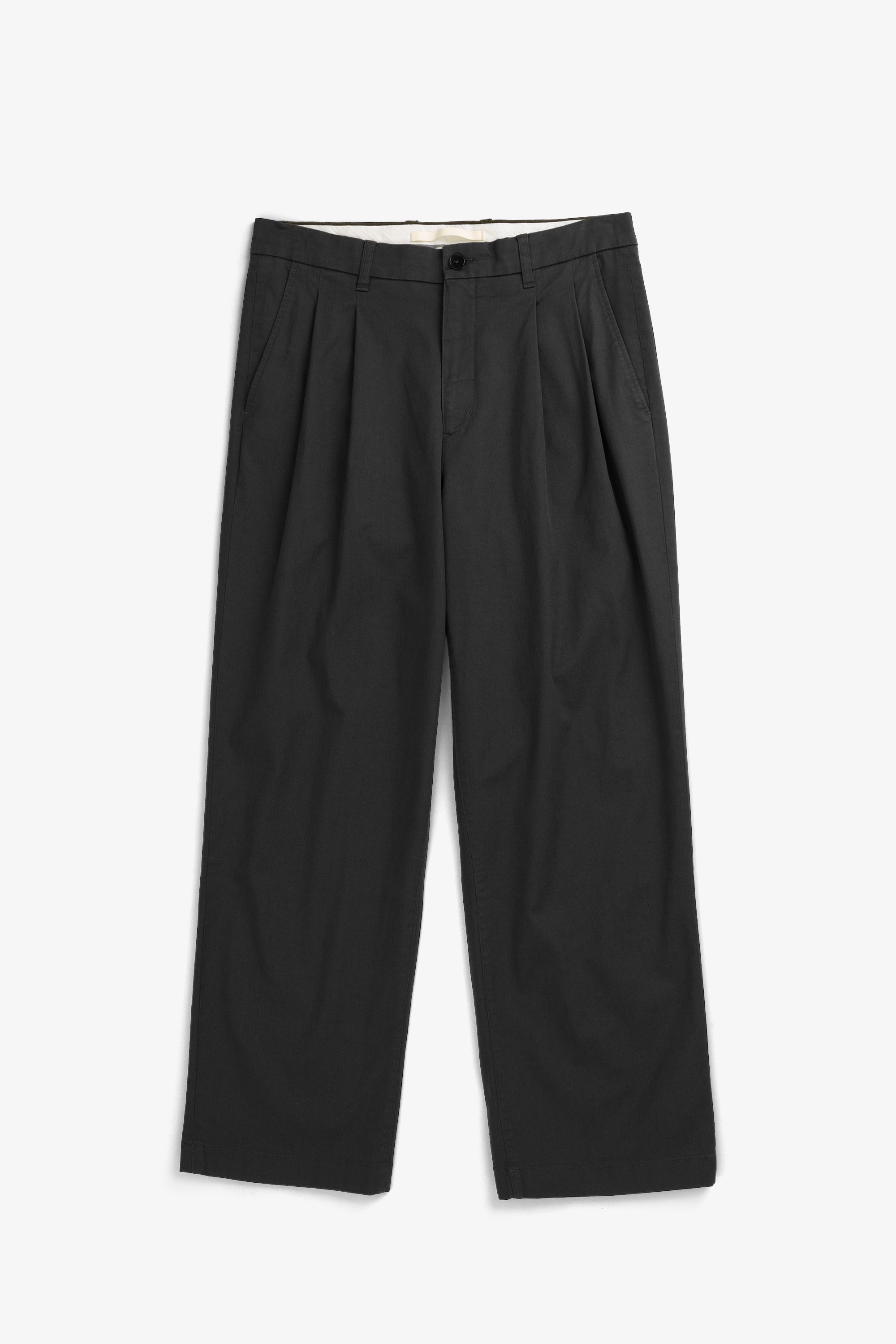 Hestur Relaxed Twill Pleated Trouser