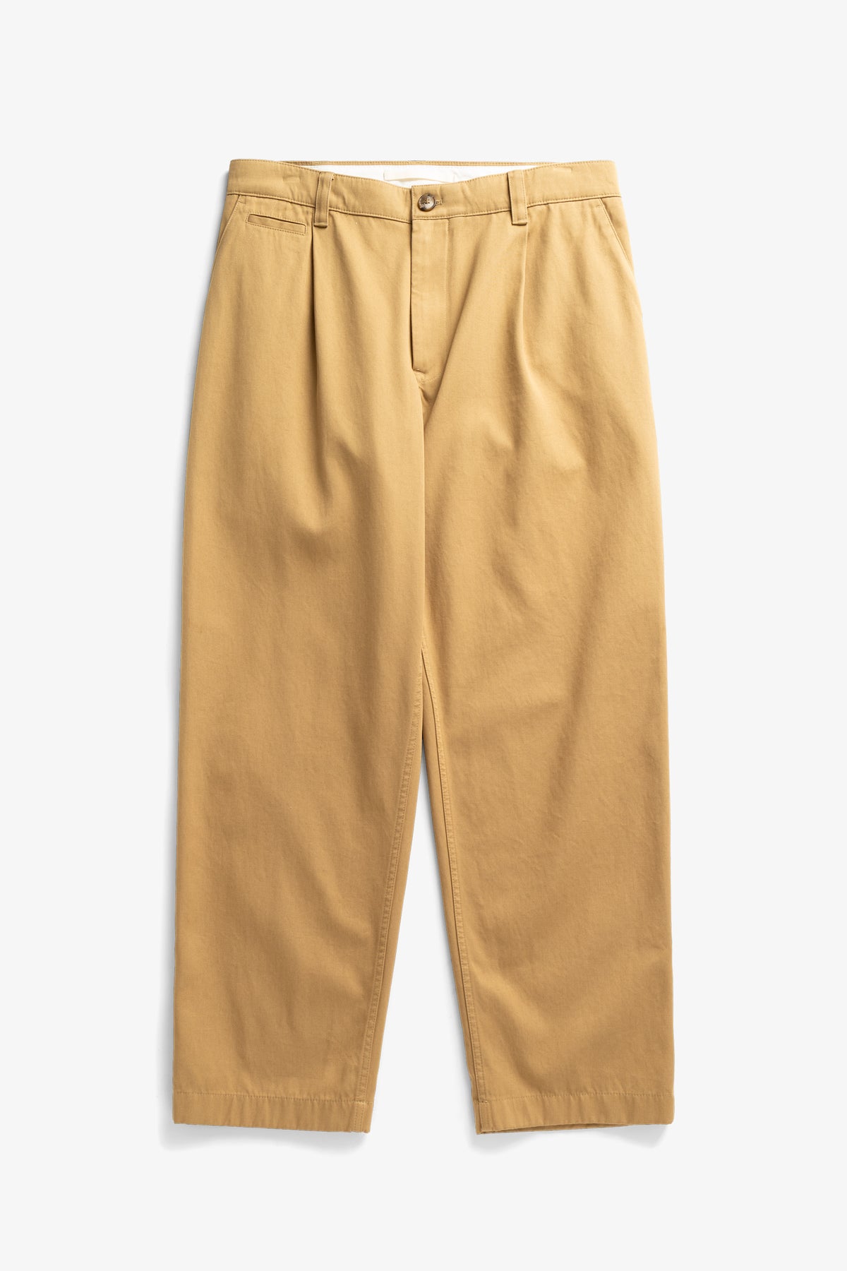 Volda Pleated Cotton Twill Trouser