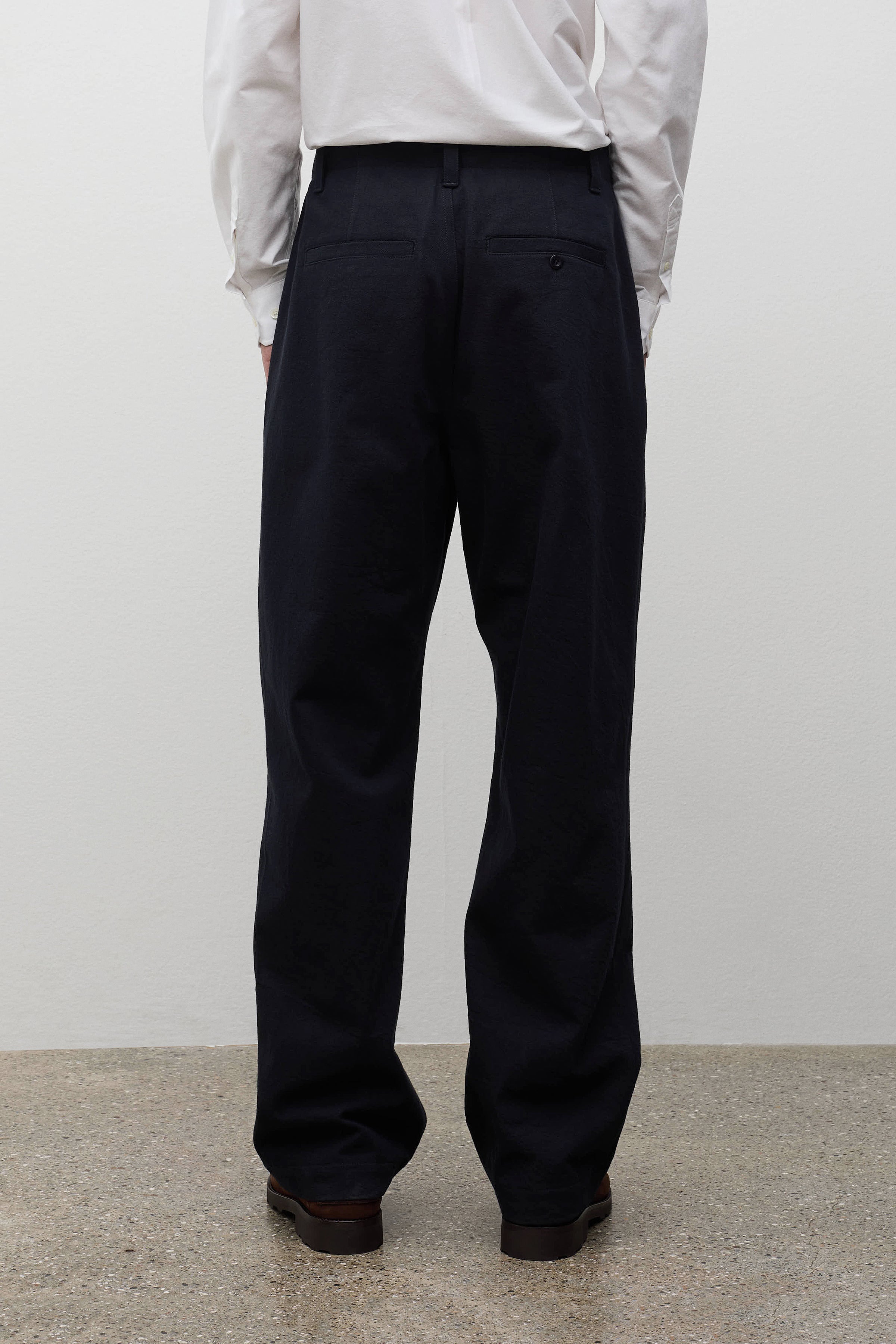 Hengifoss High Waist Cotton Wool Twill Trouser