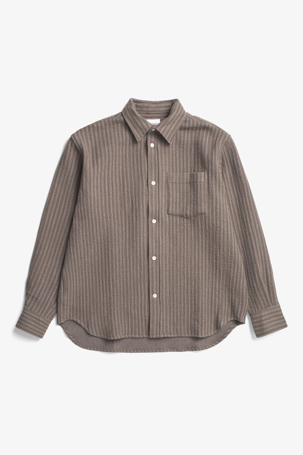 Ole Oversized Wool Stripe Shirt