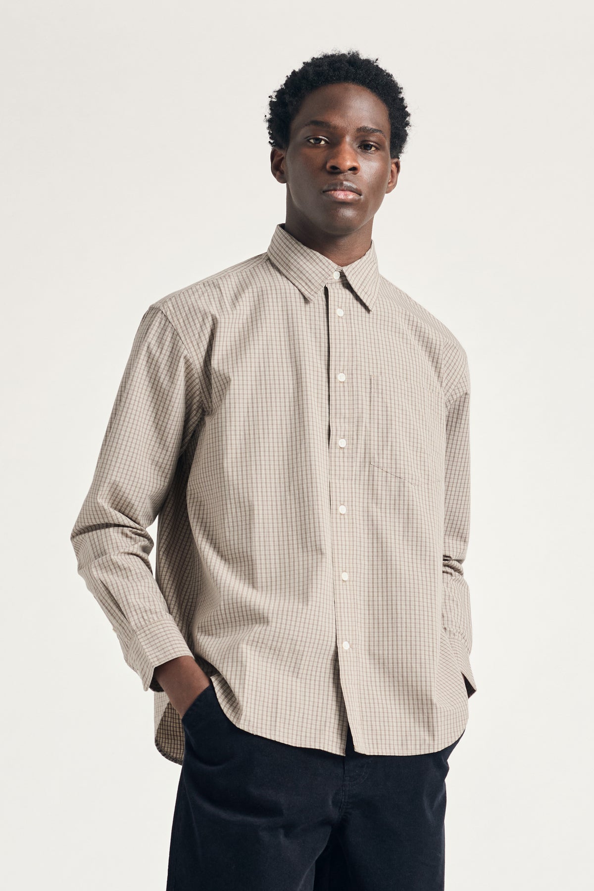 Ole Oversize Poplin Check Shirt