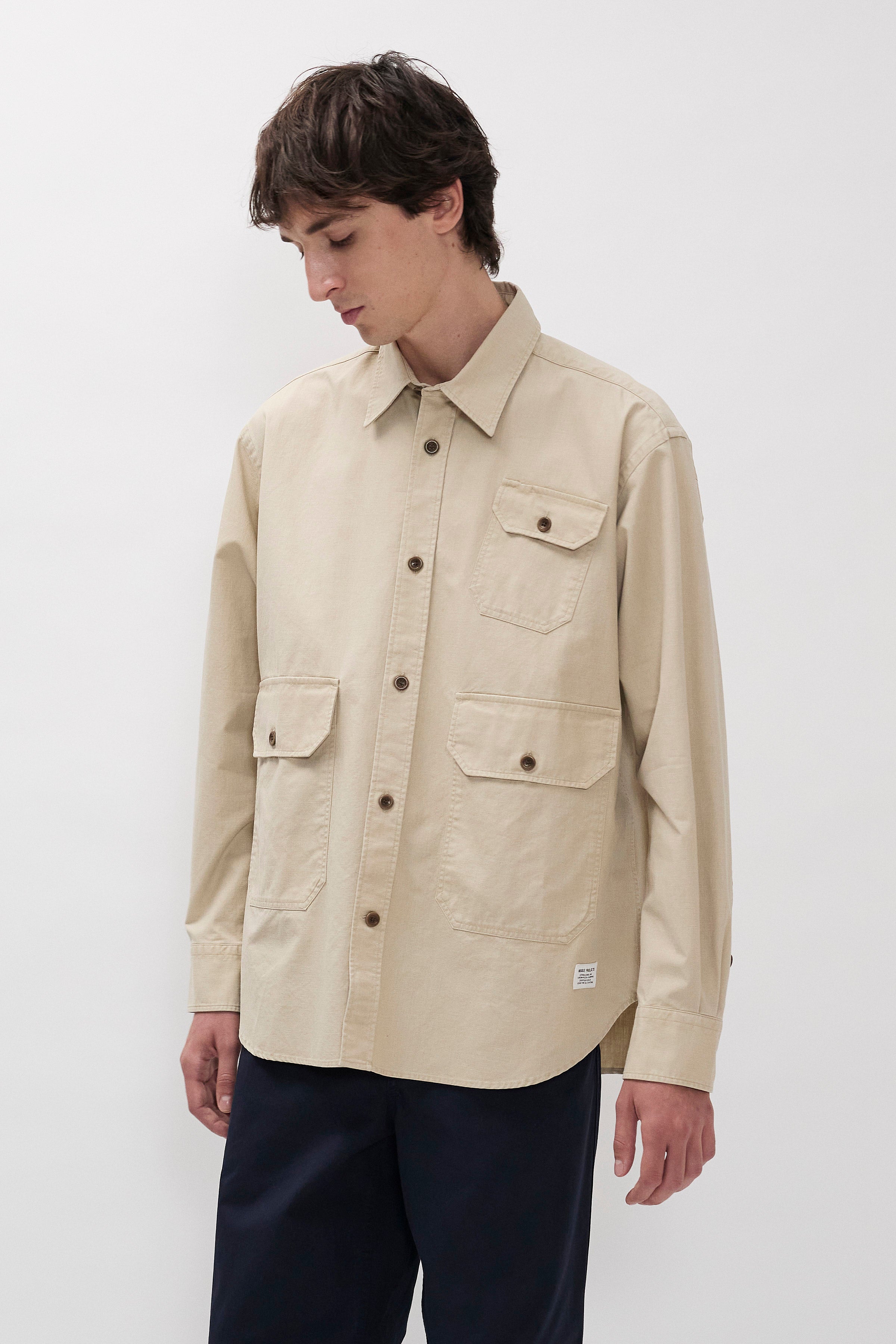 Espevik Faded Pigment Dyed Oversize Utility Shirt