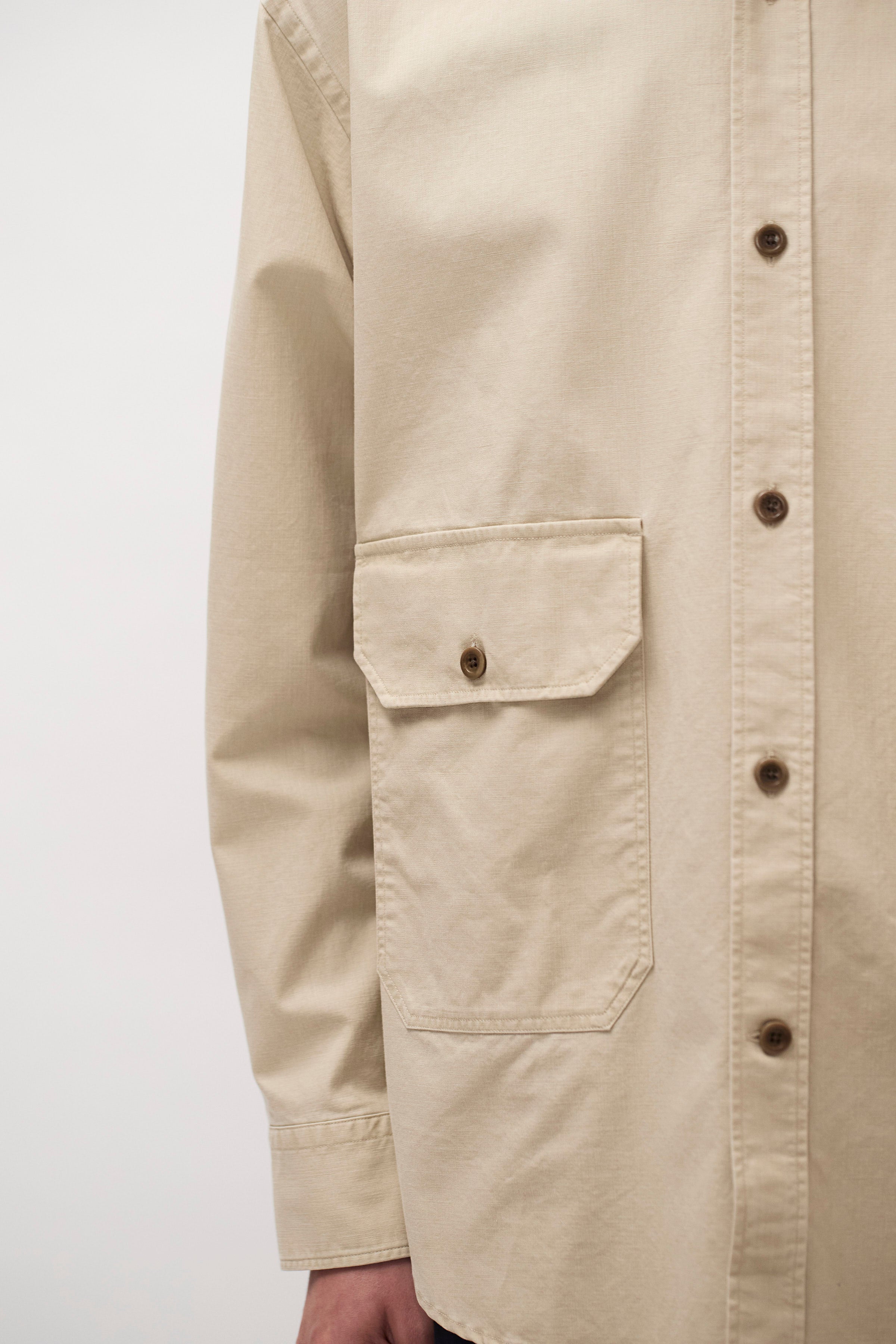 Espevik Faded Pigment Dyed Oversize Utility Shirt