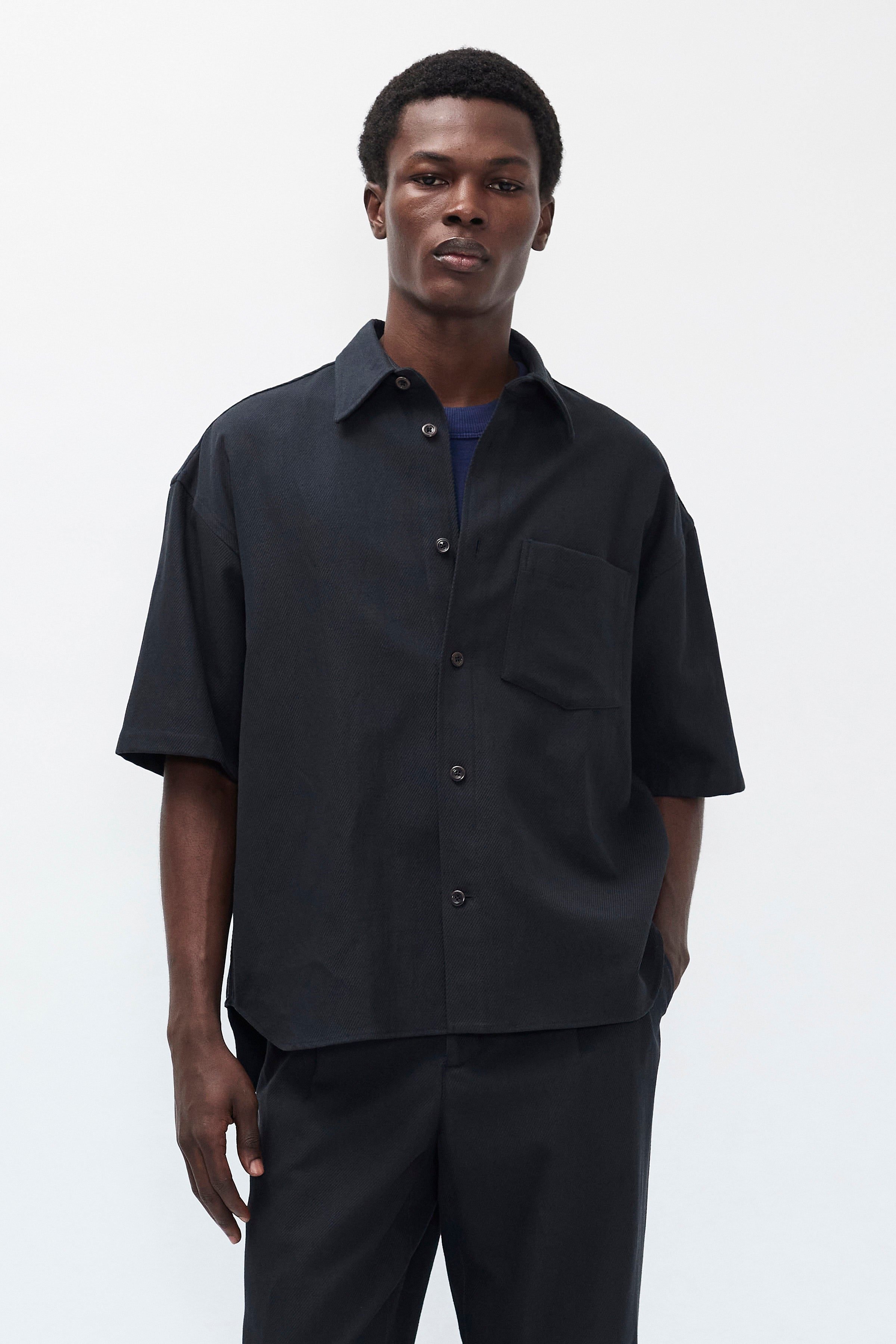 Ulriken Oversized Cotton Linen Twill SS Shirt