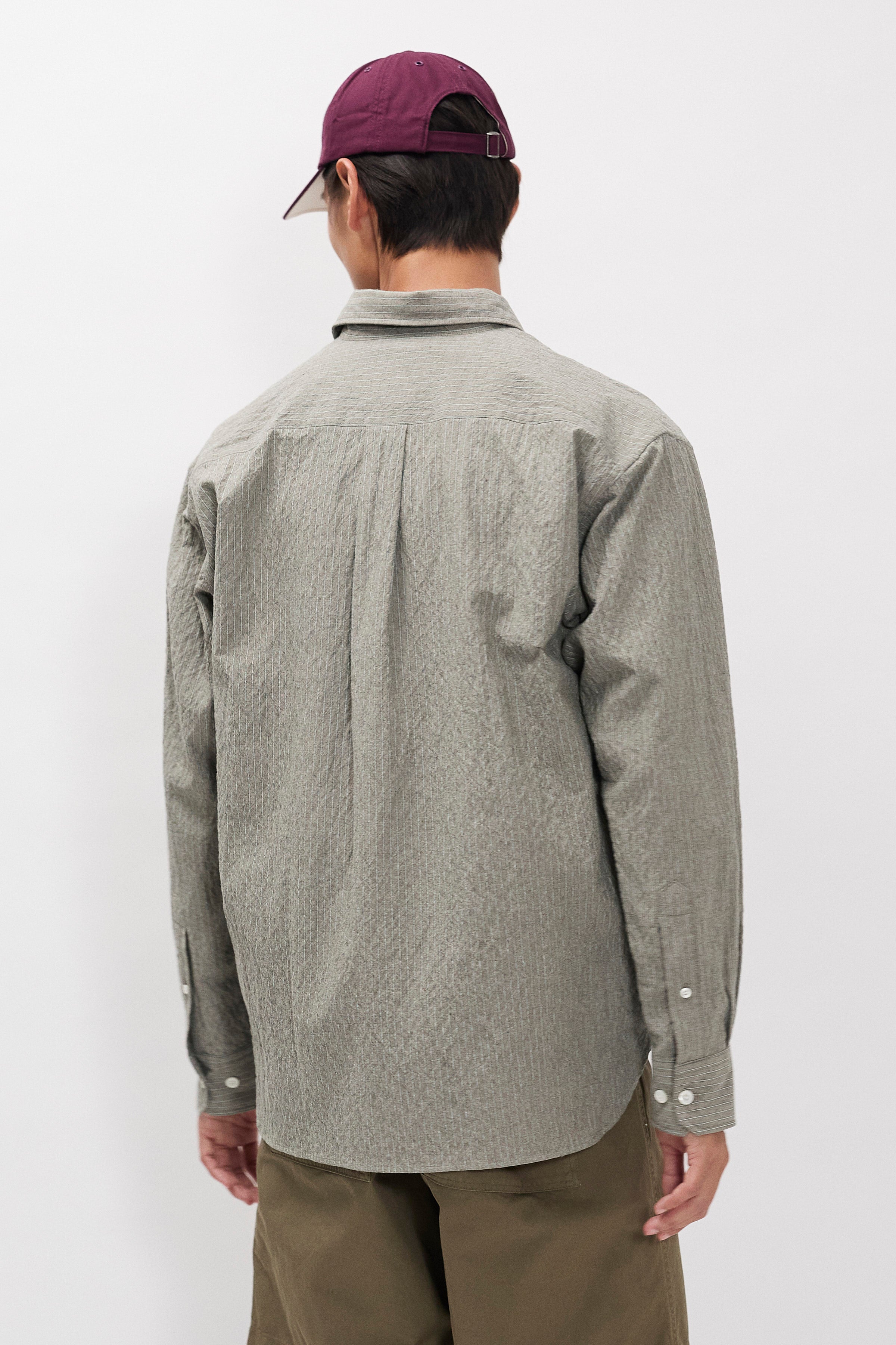 Falster Oversized Textured Stripe Shirt