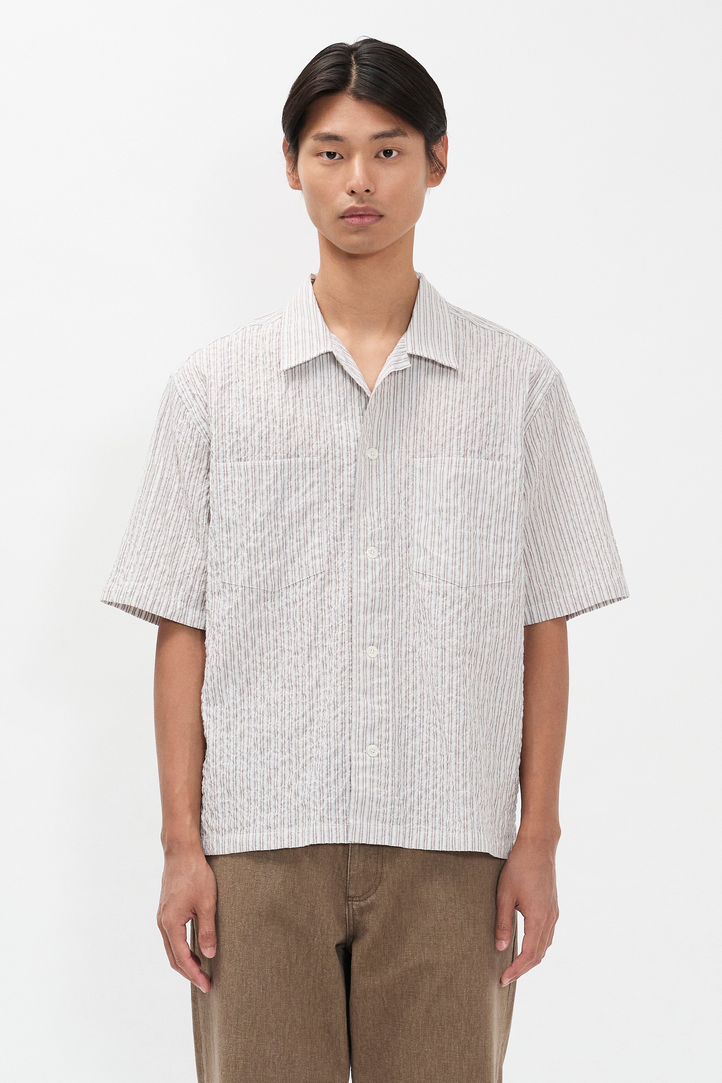 Mols Striped SS Camp Shirt