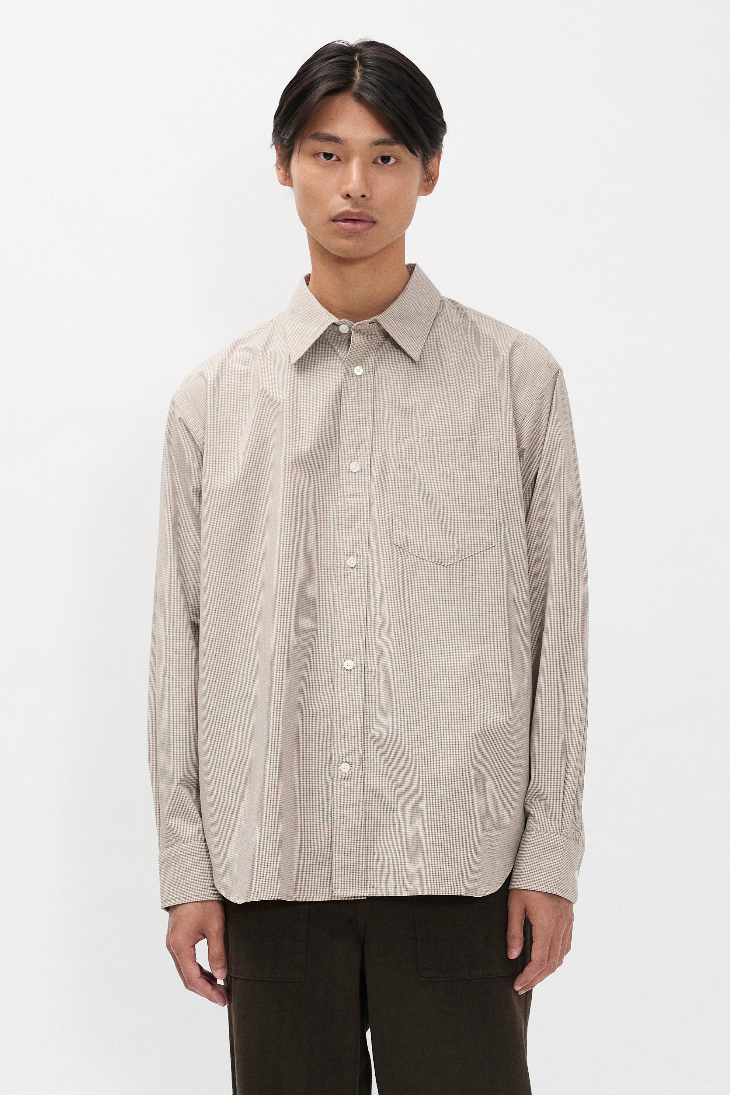 Espevik Oversize Micro Poplin Check Shirt Espevik Oversize Micro Poplin Check Shirt