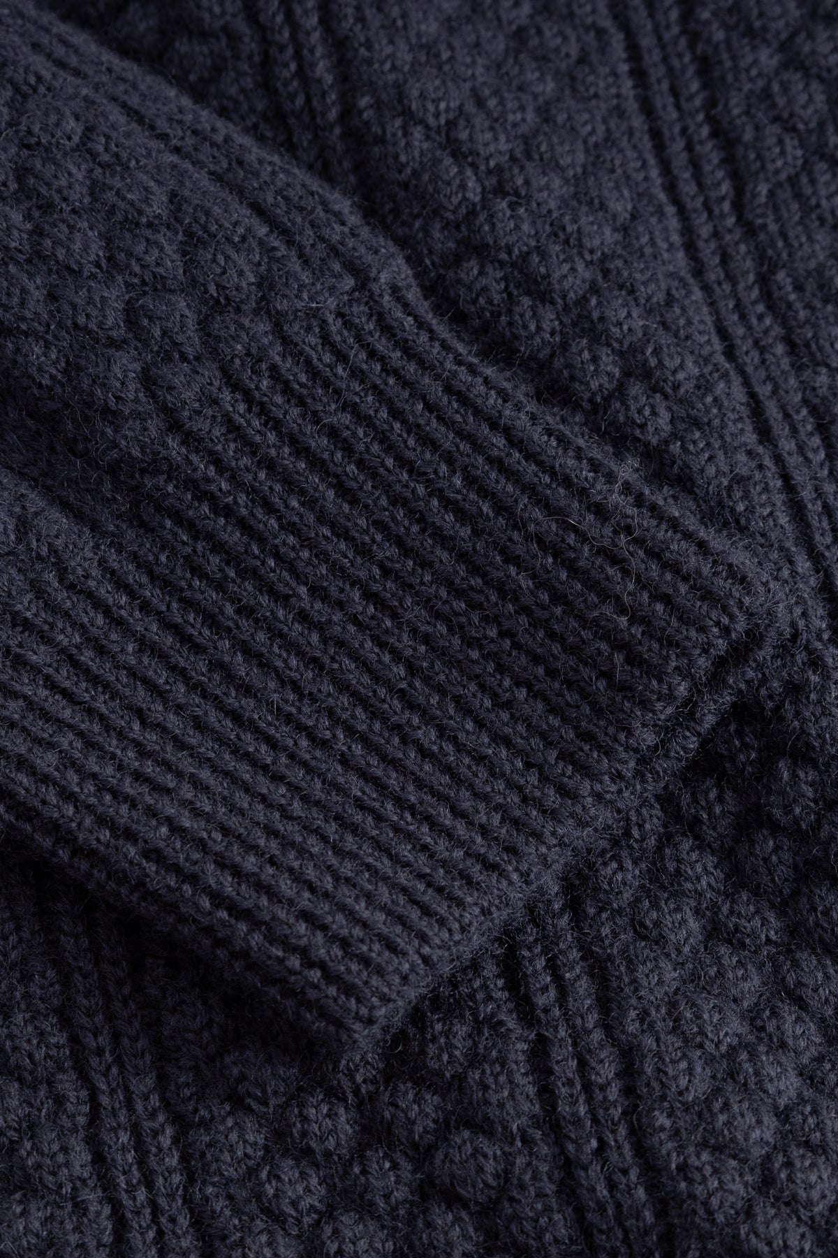 Storm Bubble Rib Knit Crewneck