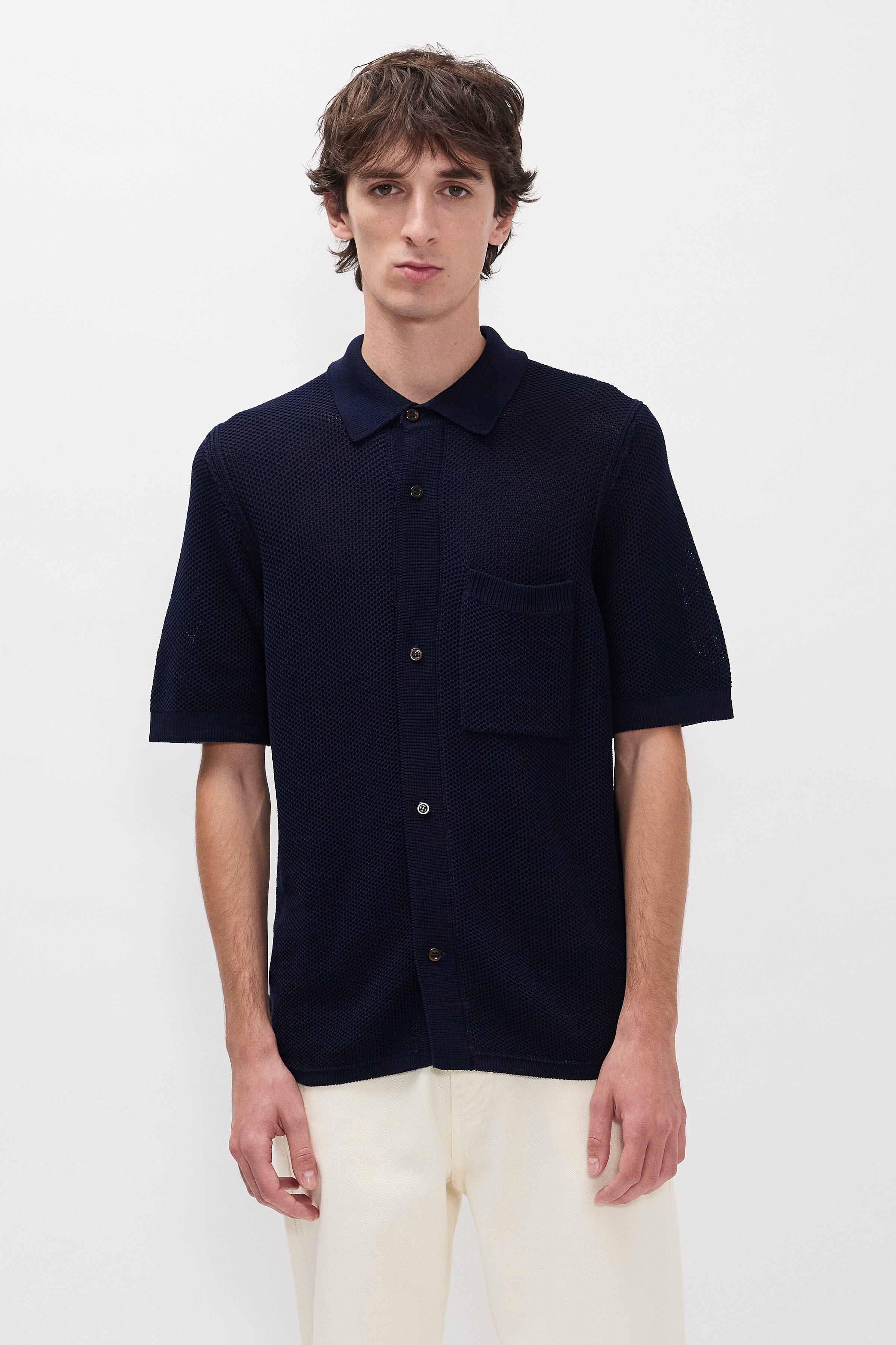 Fredensborg Mercerised Cotton Knitted Shirt