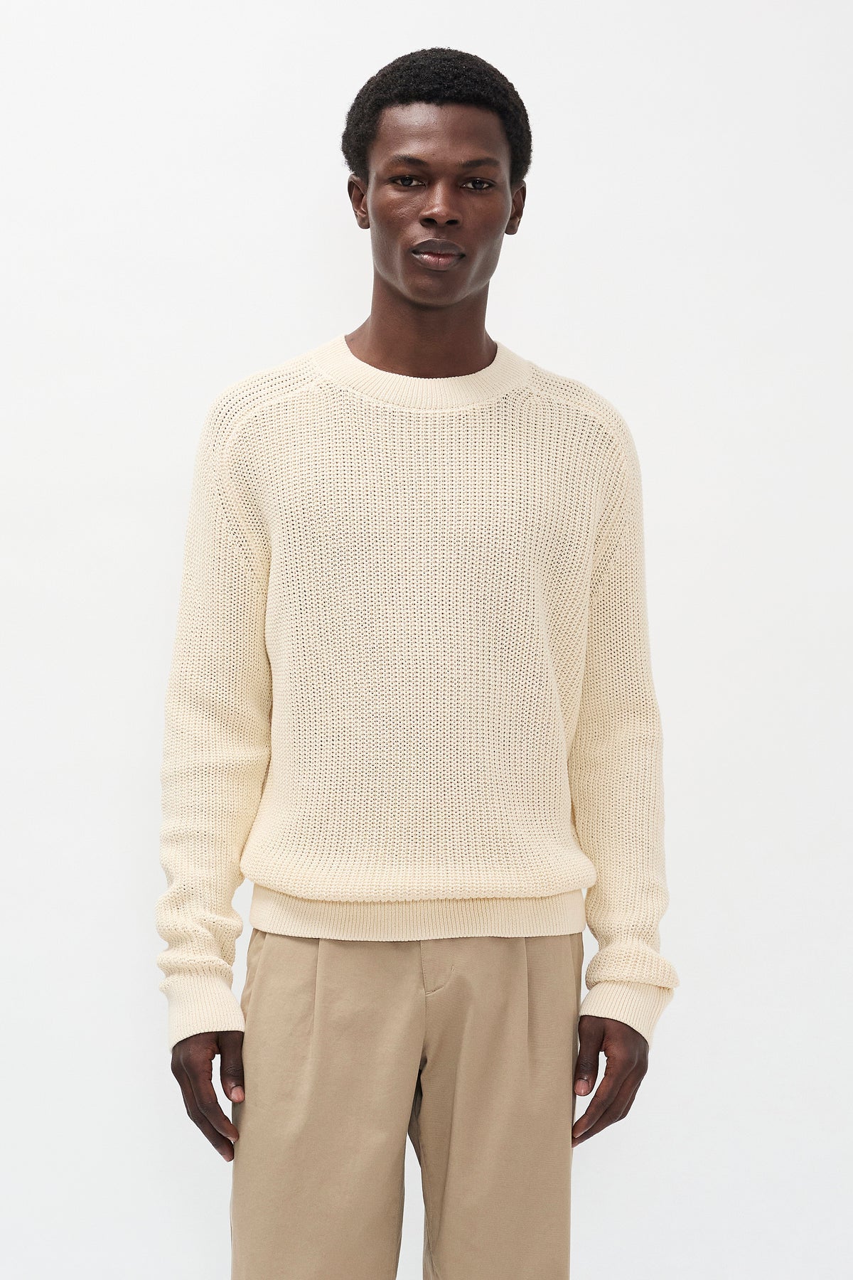 Limfjorden Cotton Paper Saddle Fishermen Sweater