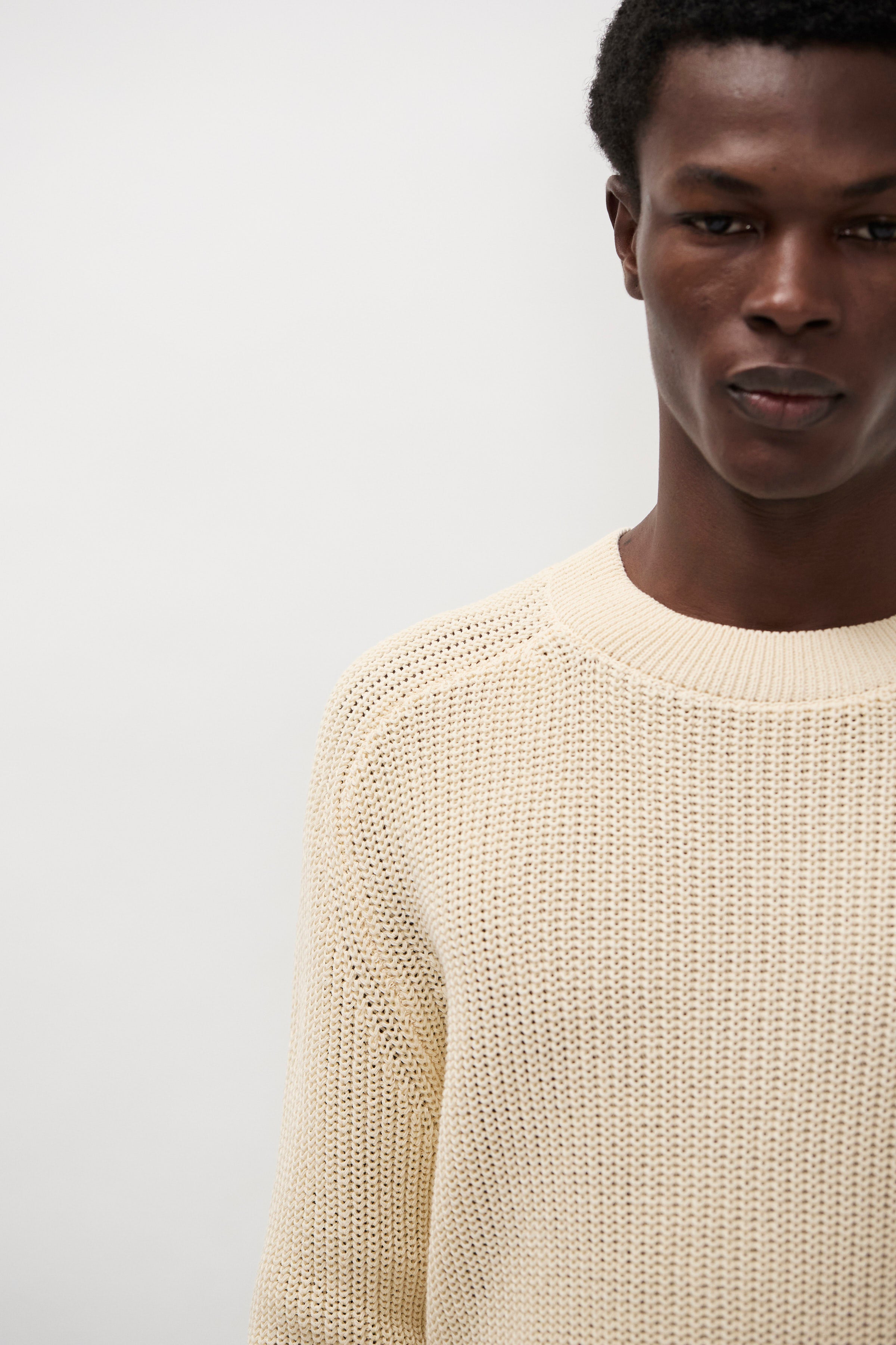 Limfjorden Cotton Paper Saddle Fishermen Sweater