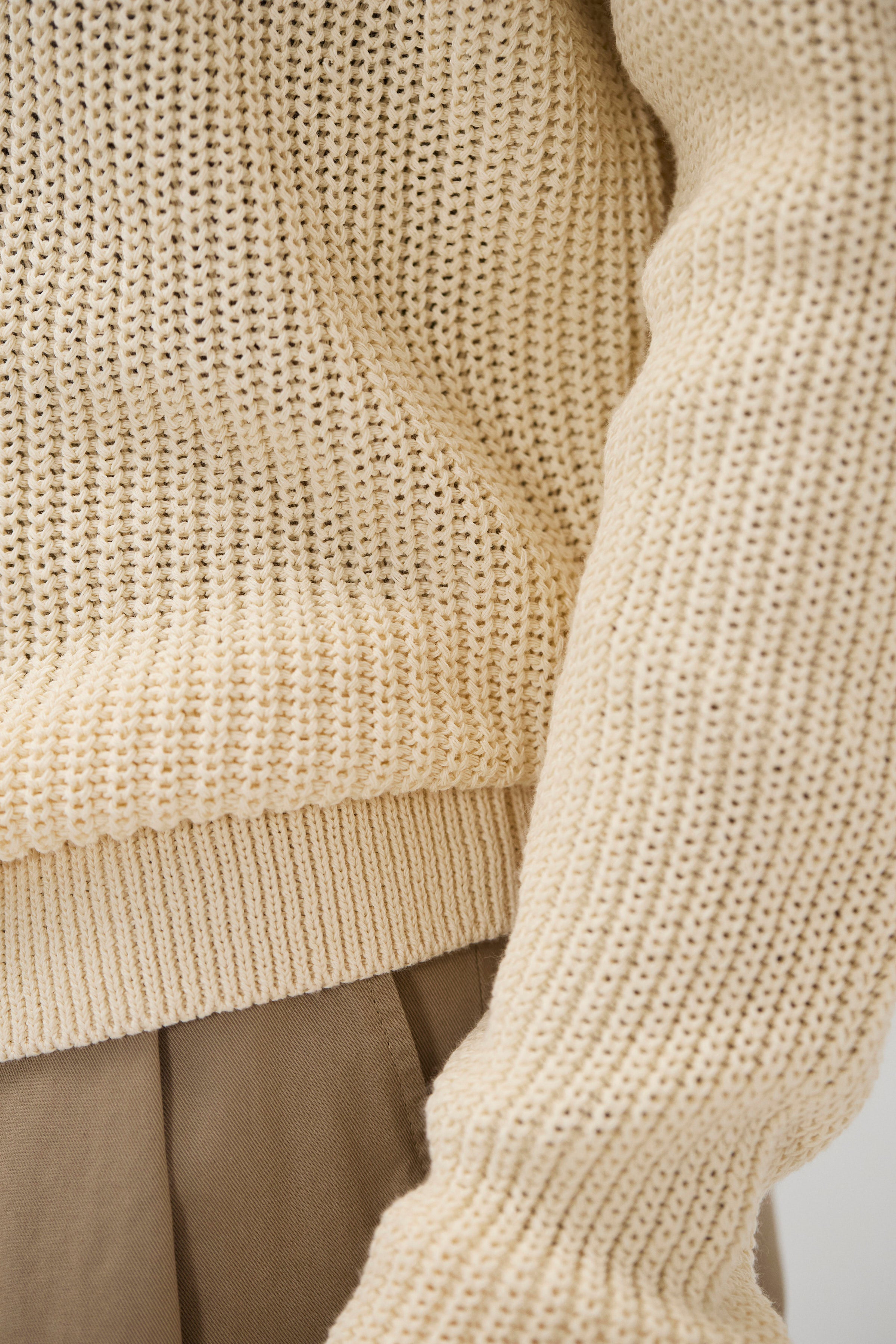Limfjorden Cotton Paper Saddle Fishermen Sweater