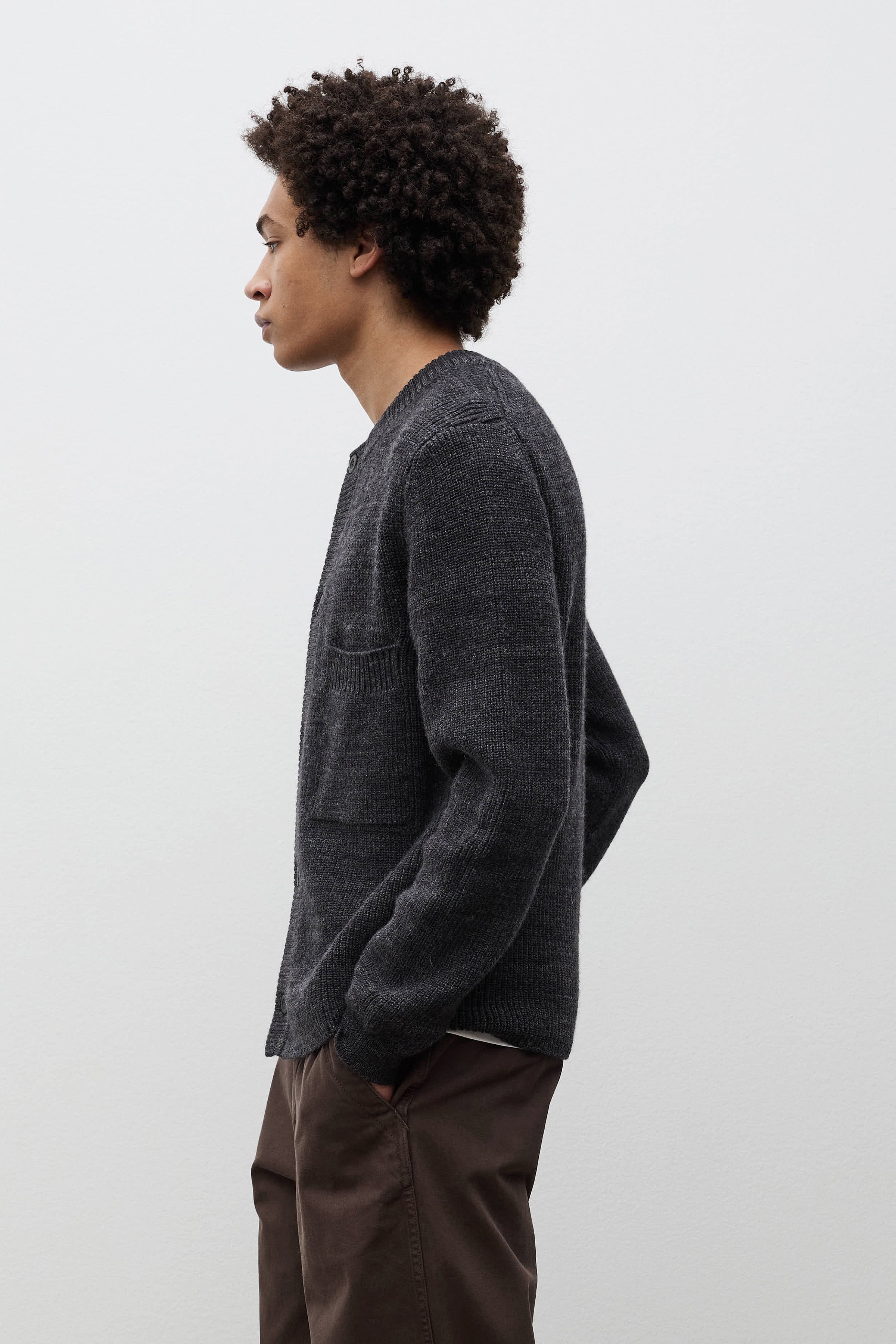 Gullverket Cotton Wool Rib Cardigan