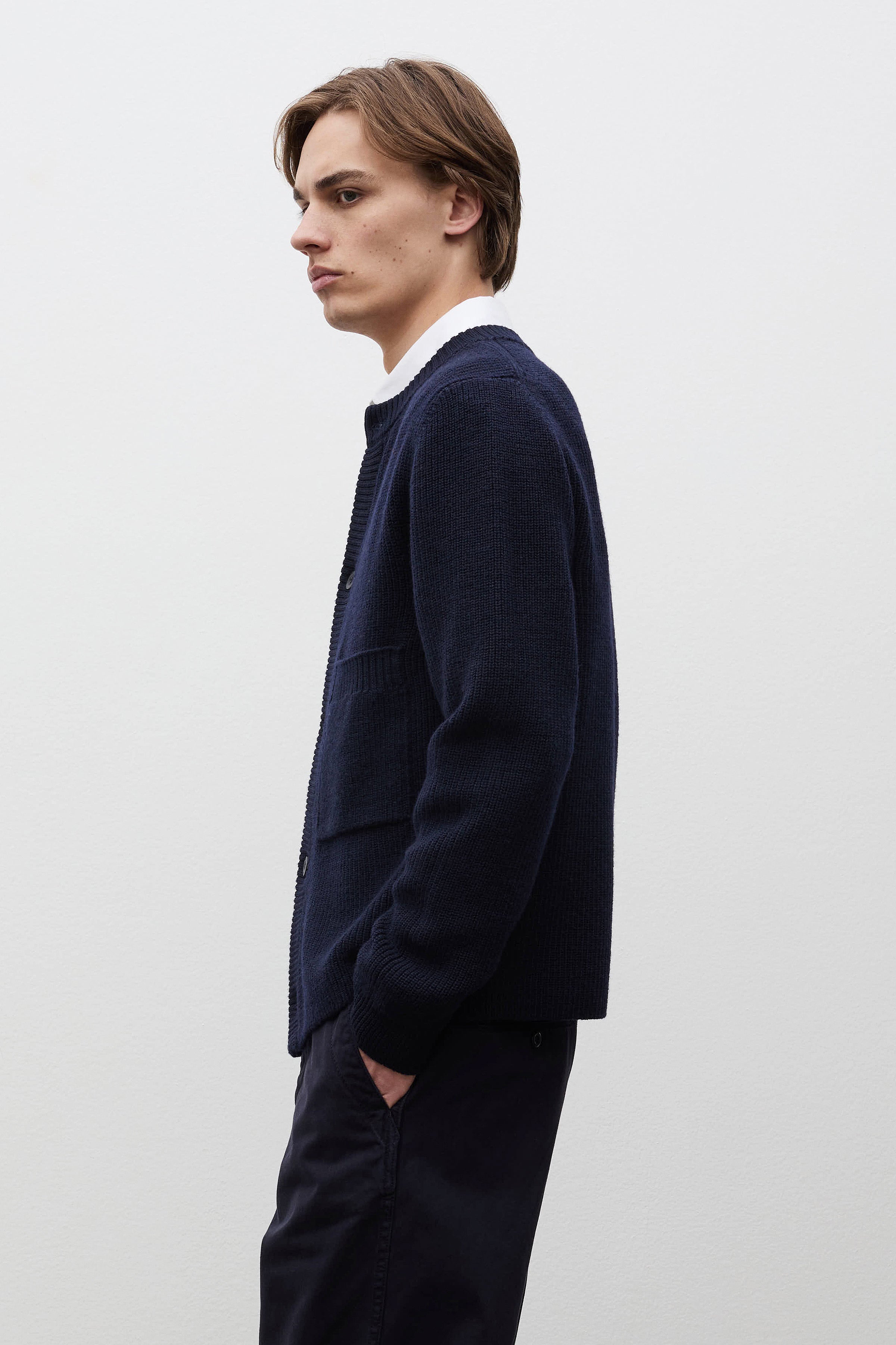 Gullverket Cotton Wool Rib Cardigan