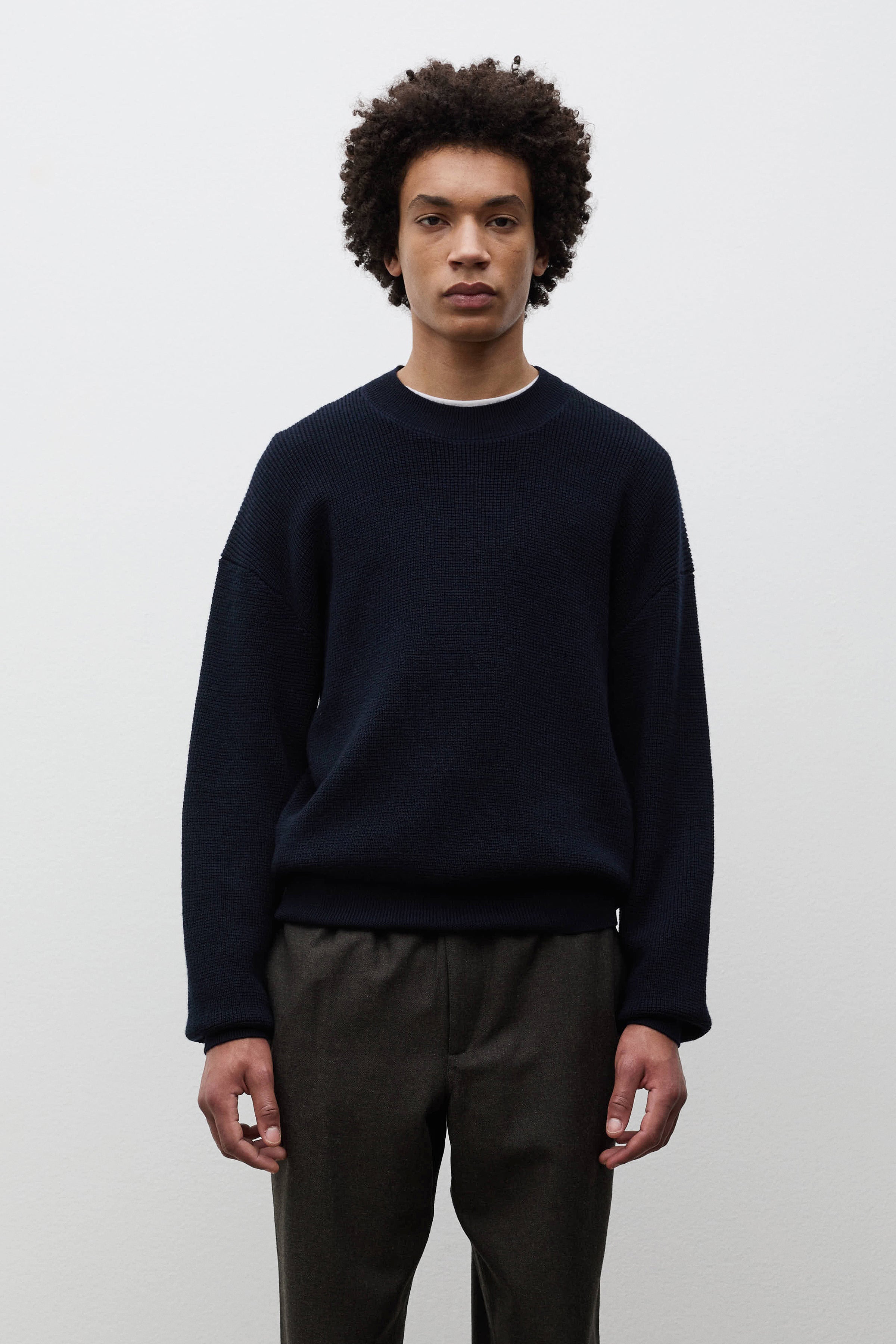 Hirtshals Tech Merino Waffle Crewneck