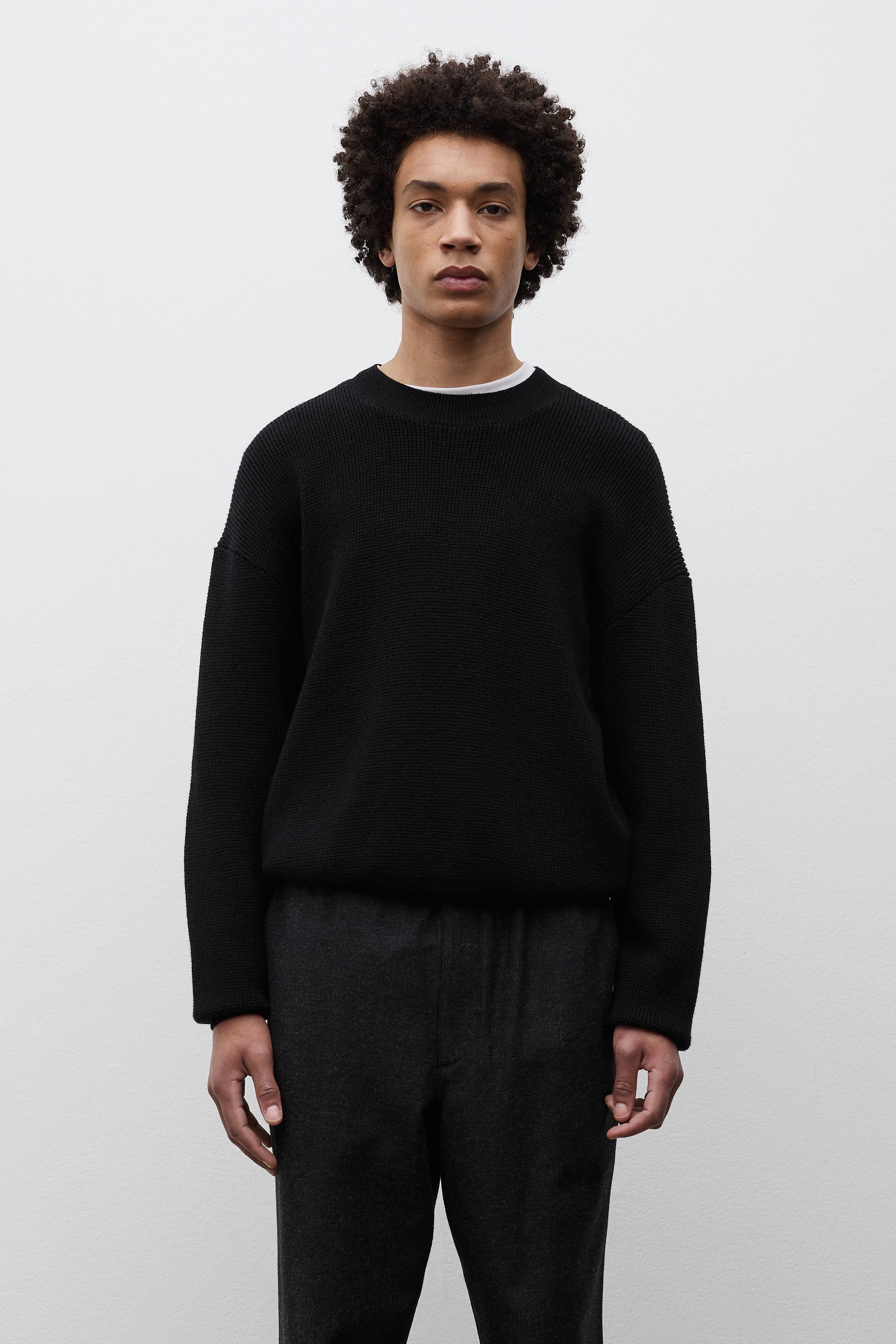 Hirtshals Tech Merino Waffle Crewneck