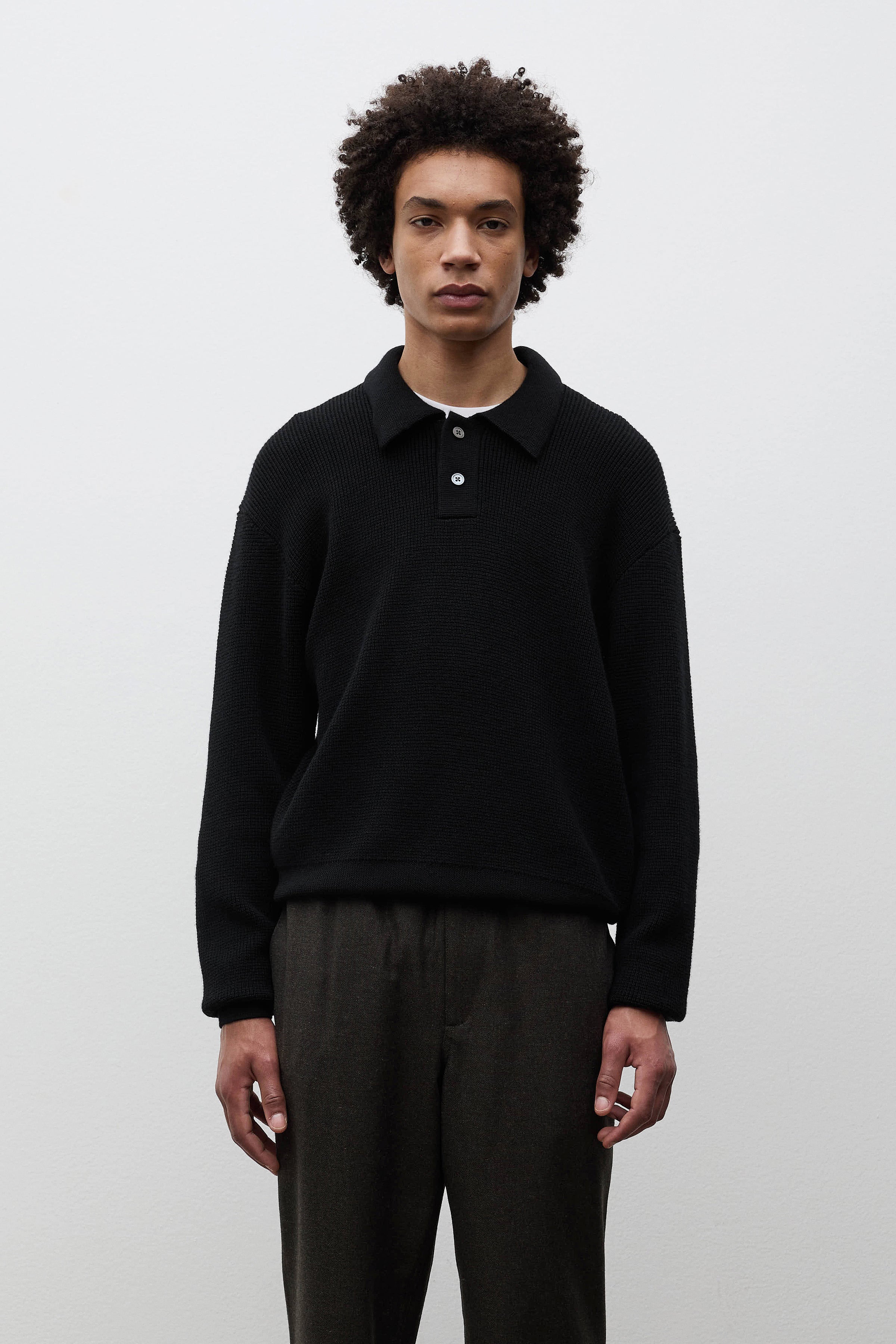Swanfolk Tech Merino Waffle Polo