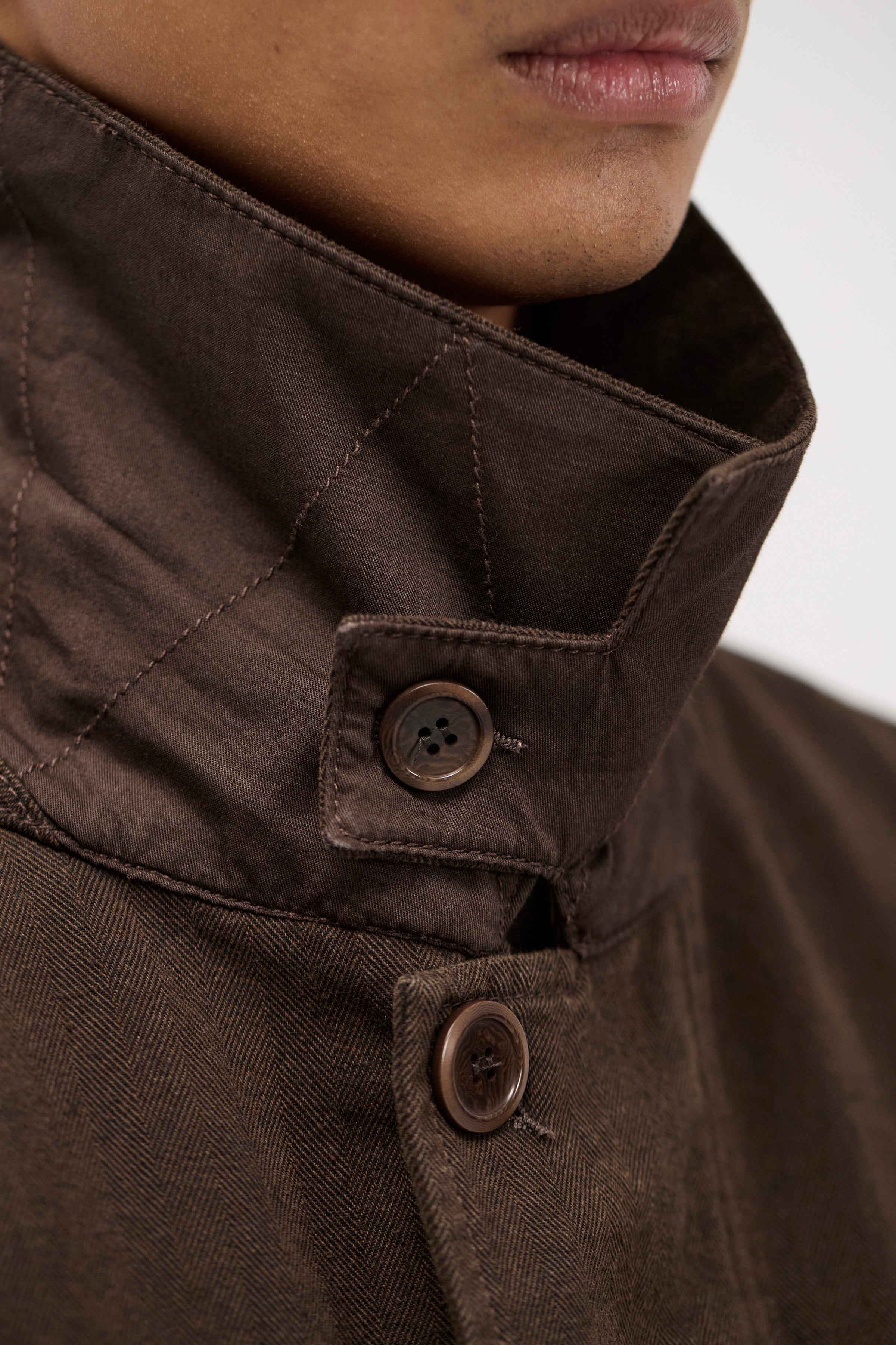 Vandel Herringbone Twill Flight Jacket