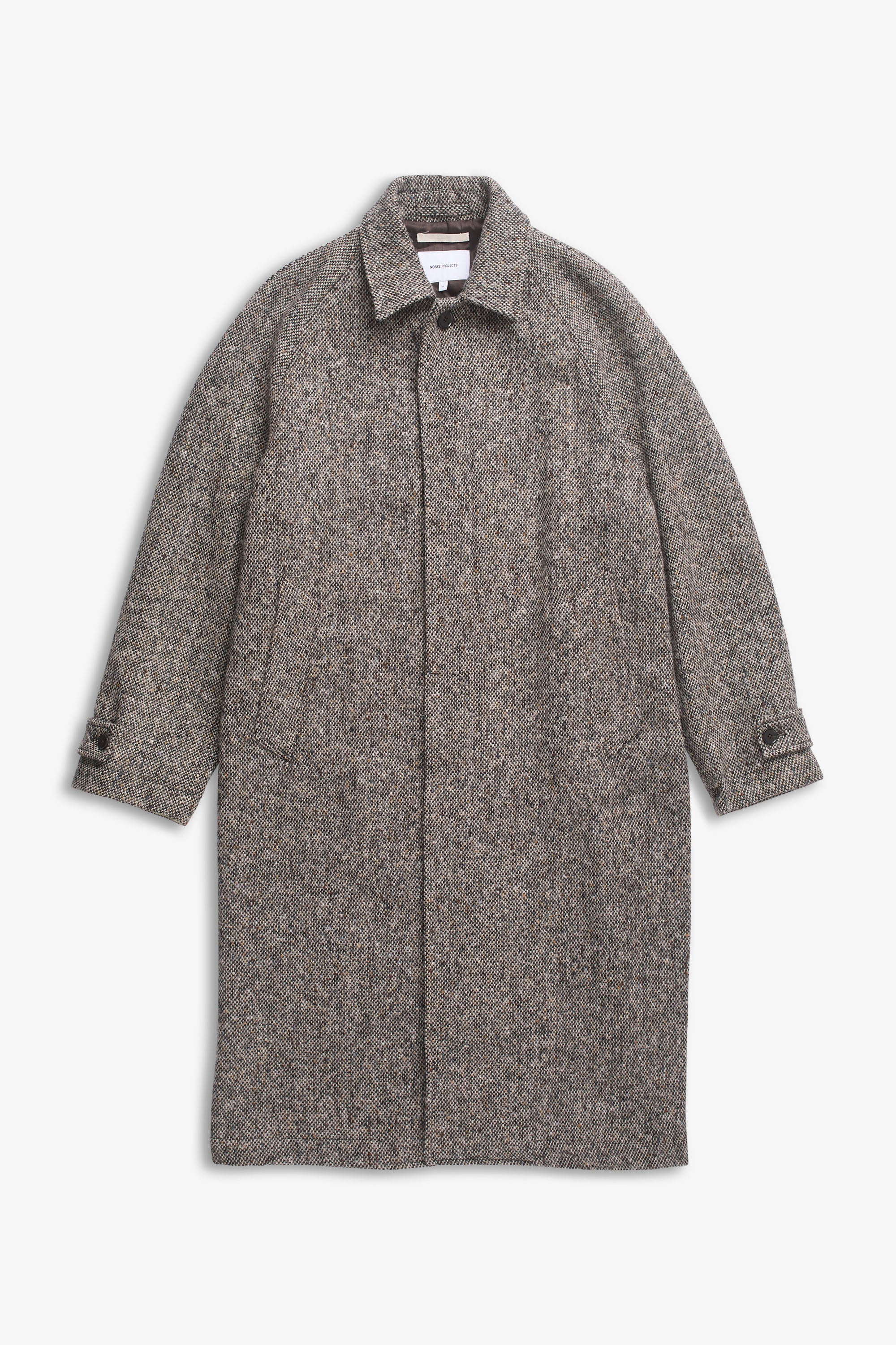 Reilstad Donegal Wool Balmacaan Raglan Coat