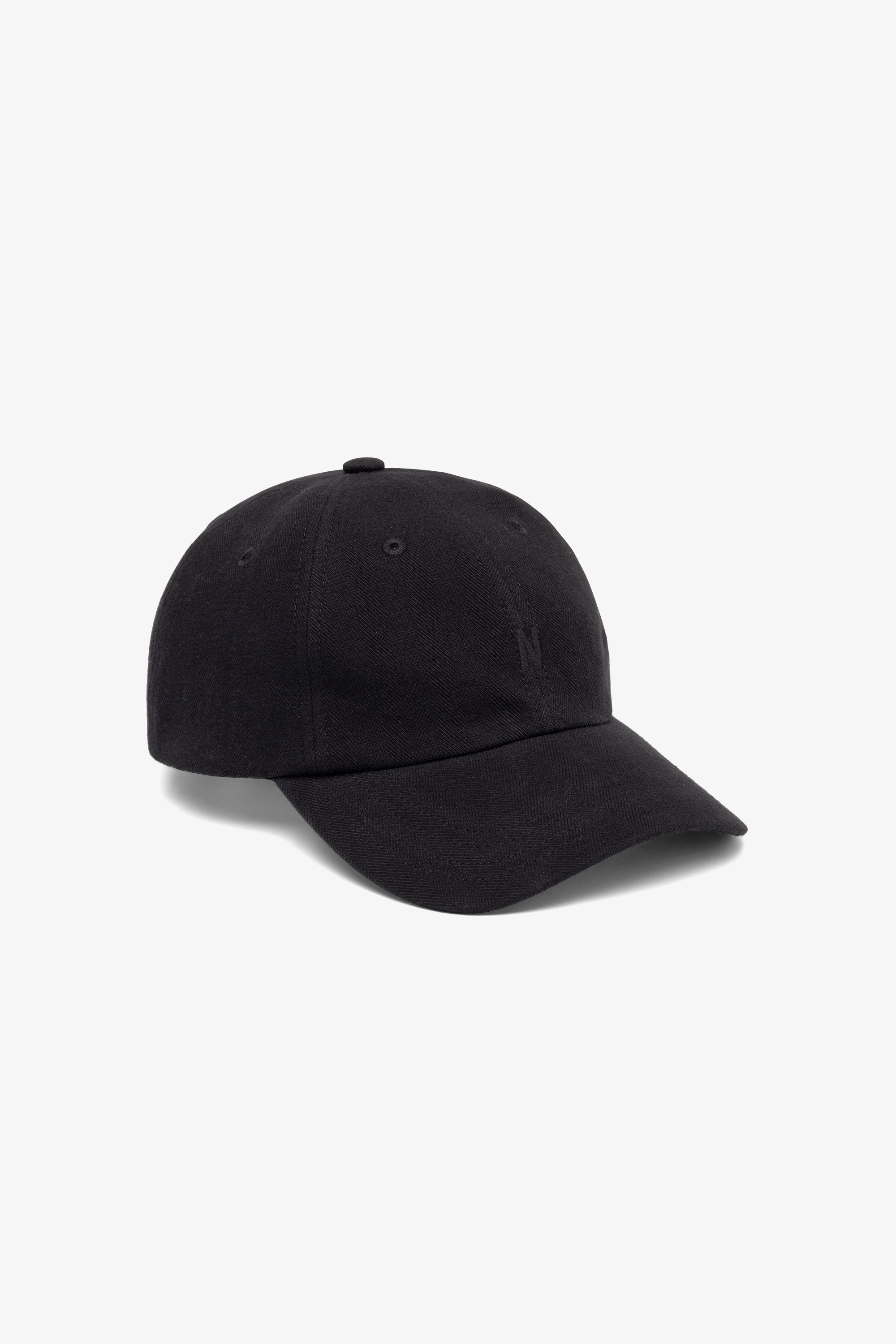 Cotton Wool Herringbone Twill 6-Panel Cap