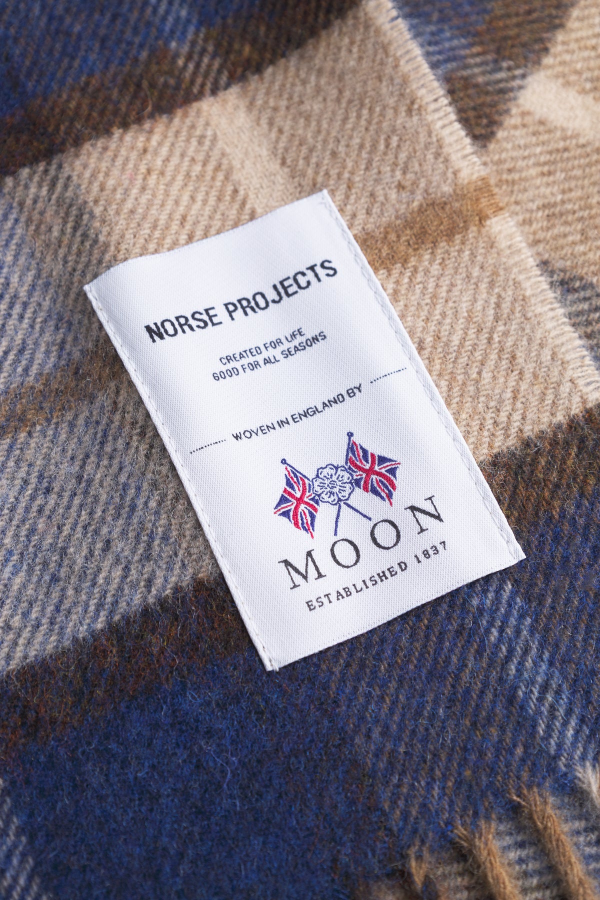 Norse Moon Merino Lambswool Checked Scarf
