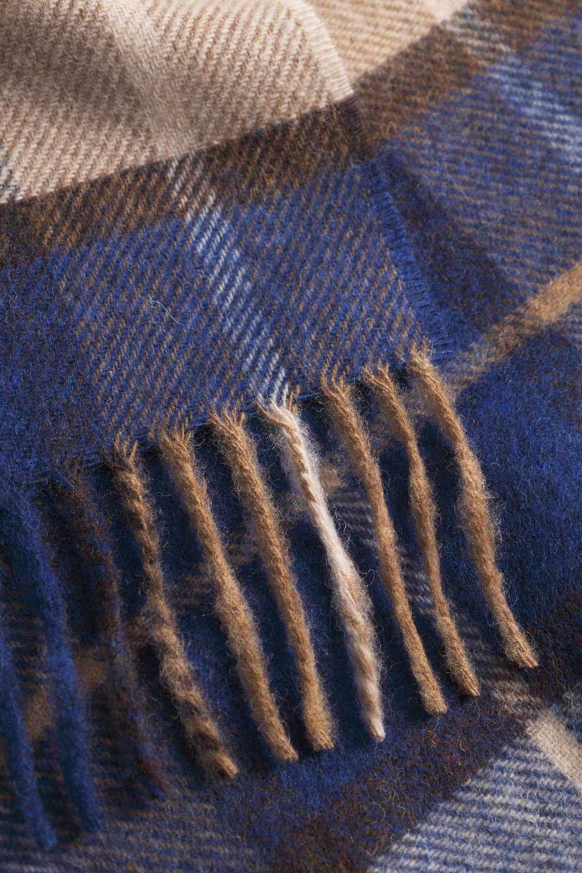 Norse Moon Merino Lambswool Checked Scarf