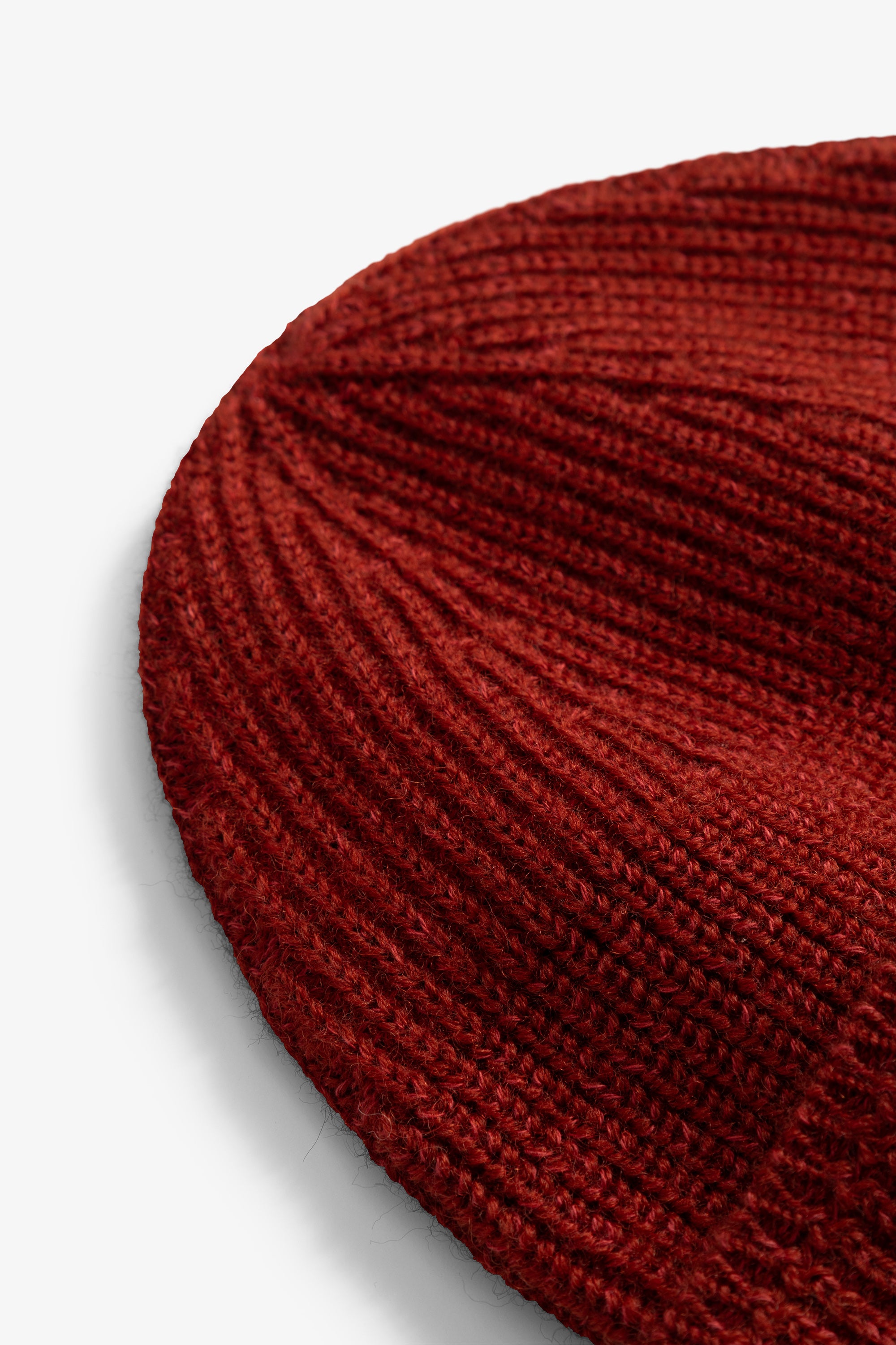 Wool Cotton Rib Beanie