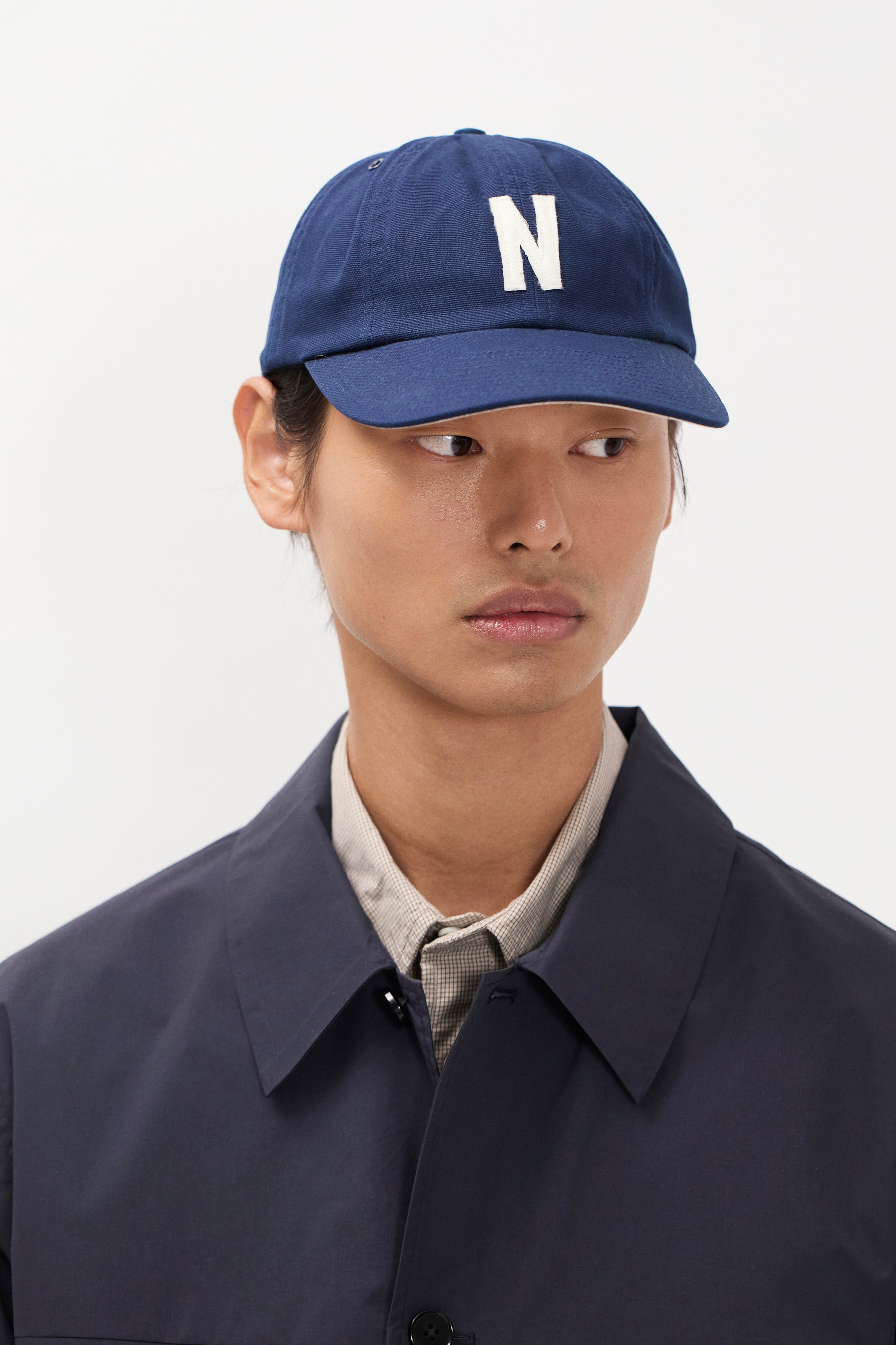 Light Canvas Felt N 8 Panel Cap