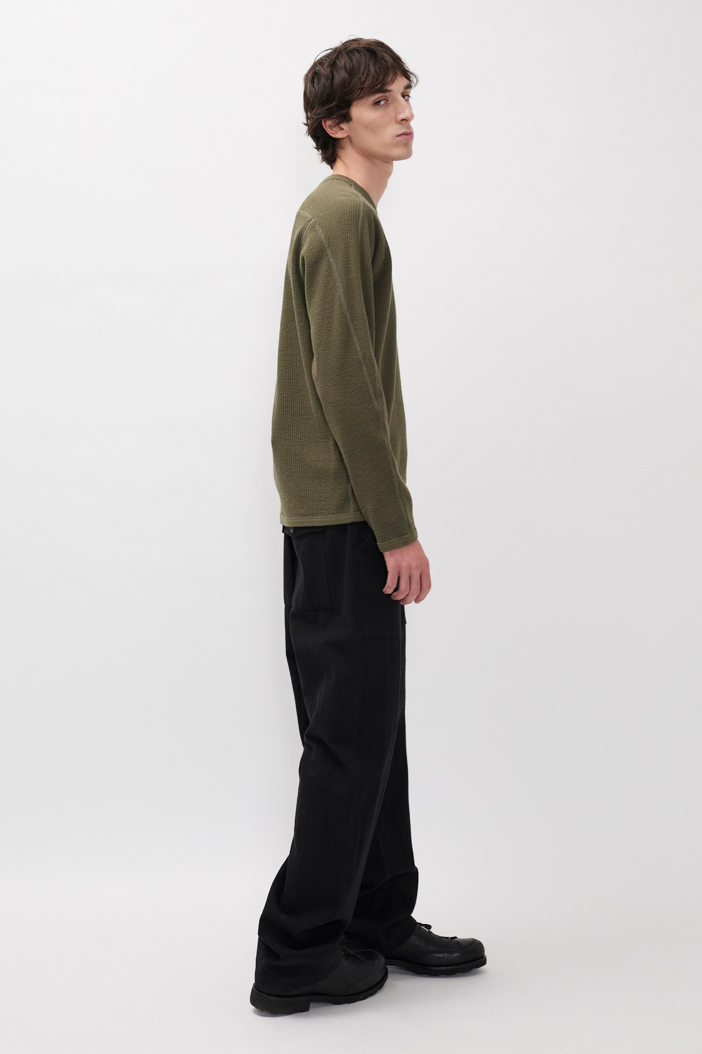 Stevns Cotton Hemp Military Rib LS T-shirt