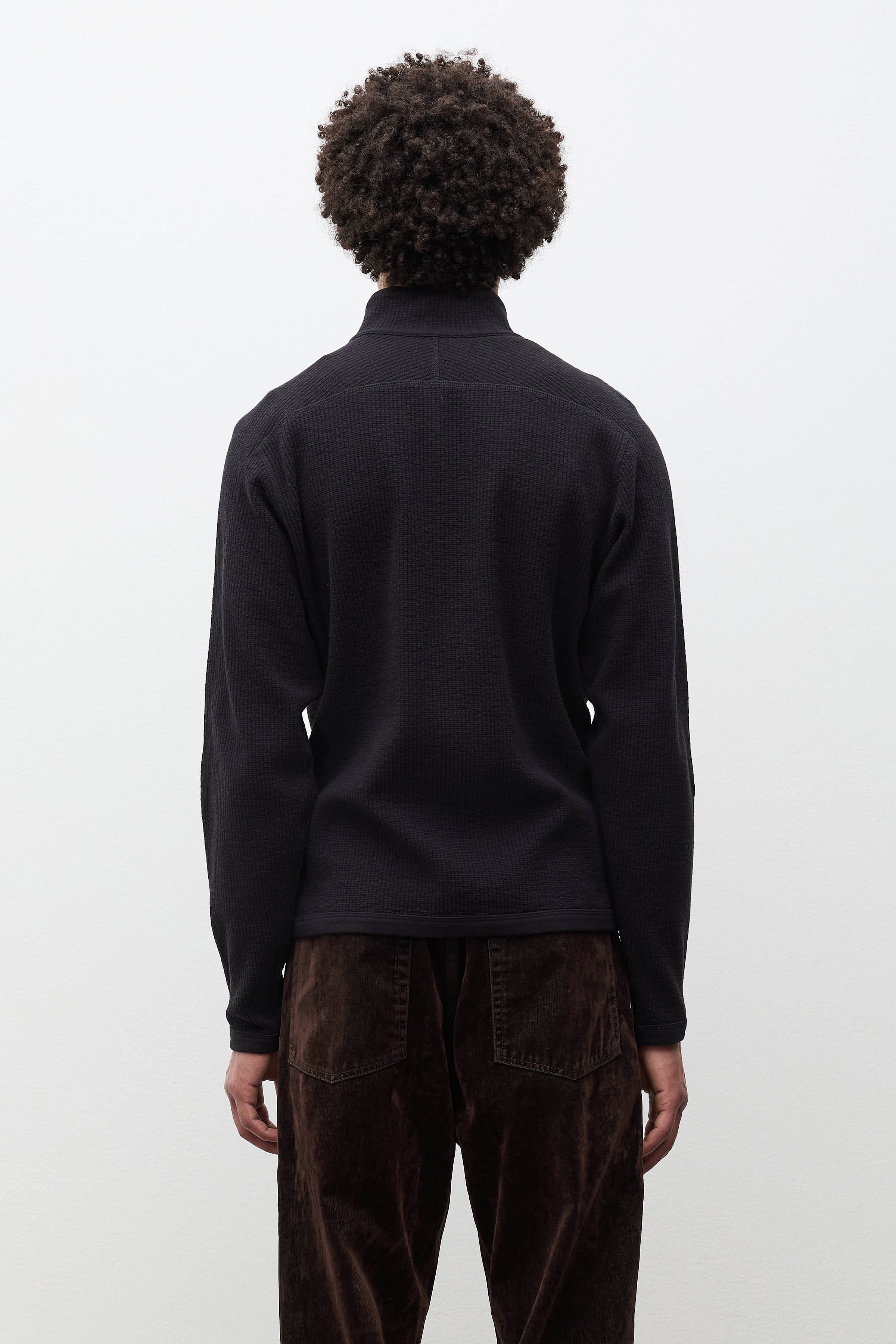 Teno Cotton Hemp Military Rib Zip Cardigan