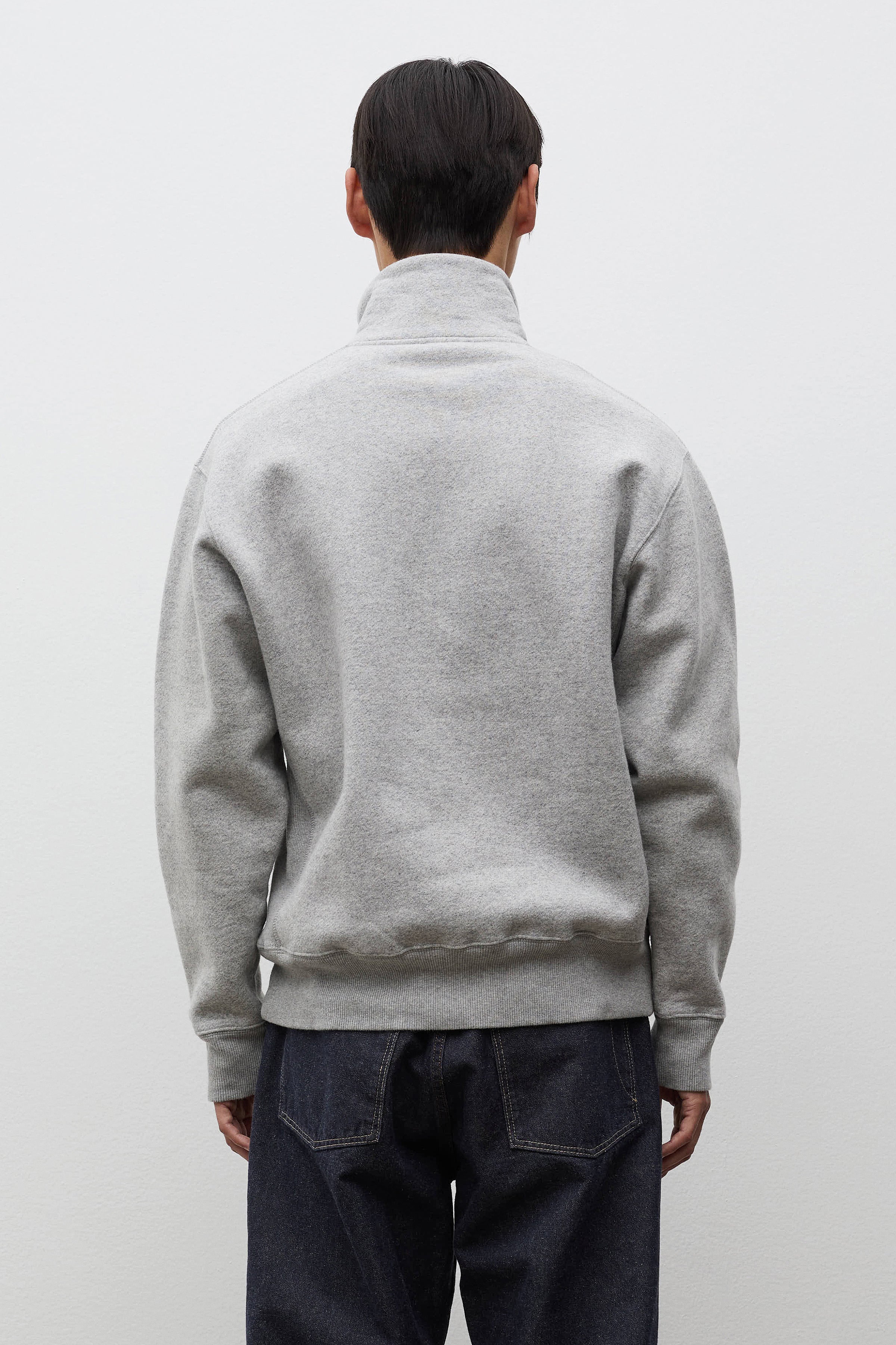 Flossli Relaxed Cotton Wool Half Zip Sweatshirt