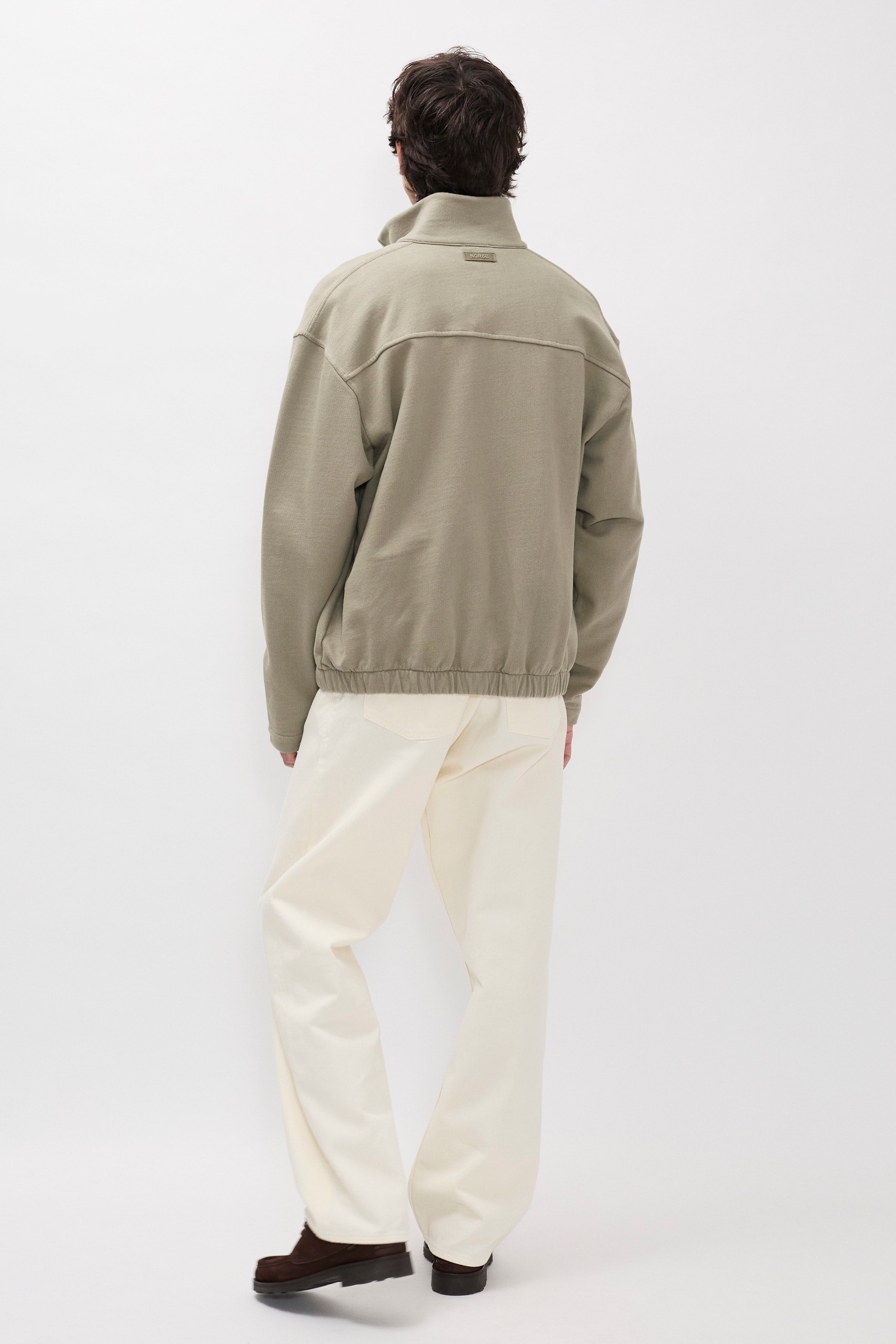 Hornidal Relaxed Organic Loopback Track Jacket