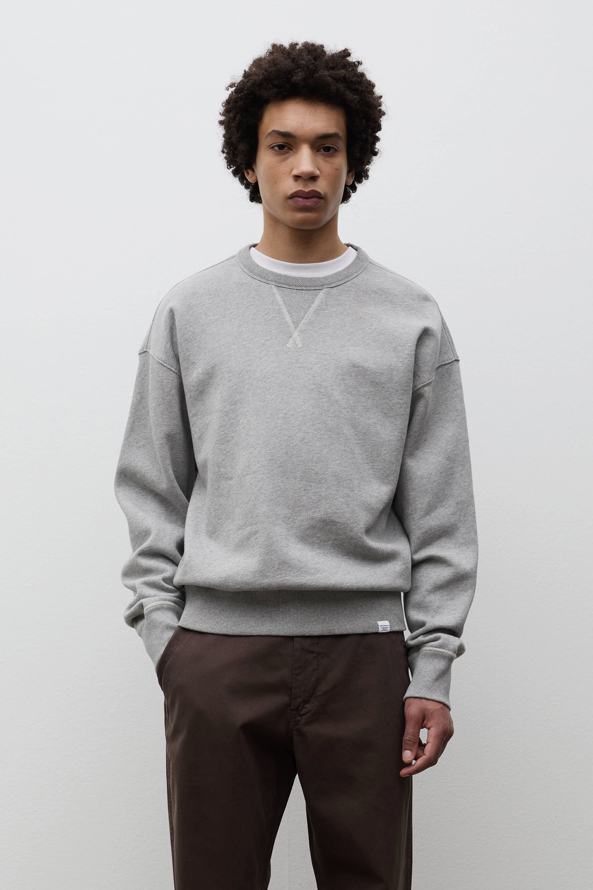 Gilja Brushed Diagonal Cotton Fleece Sweatshirt