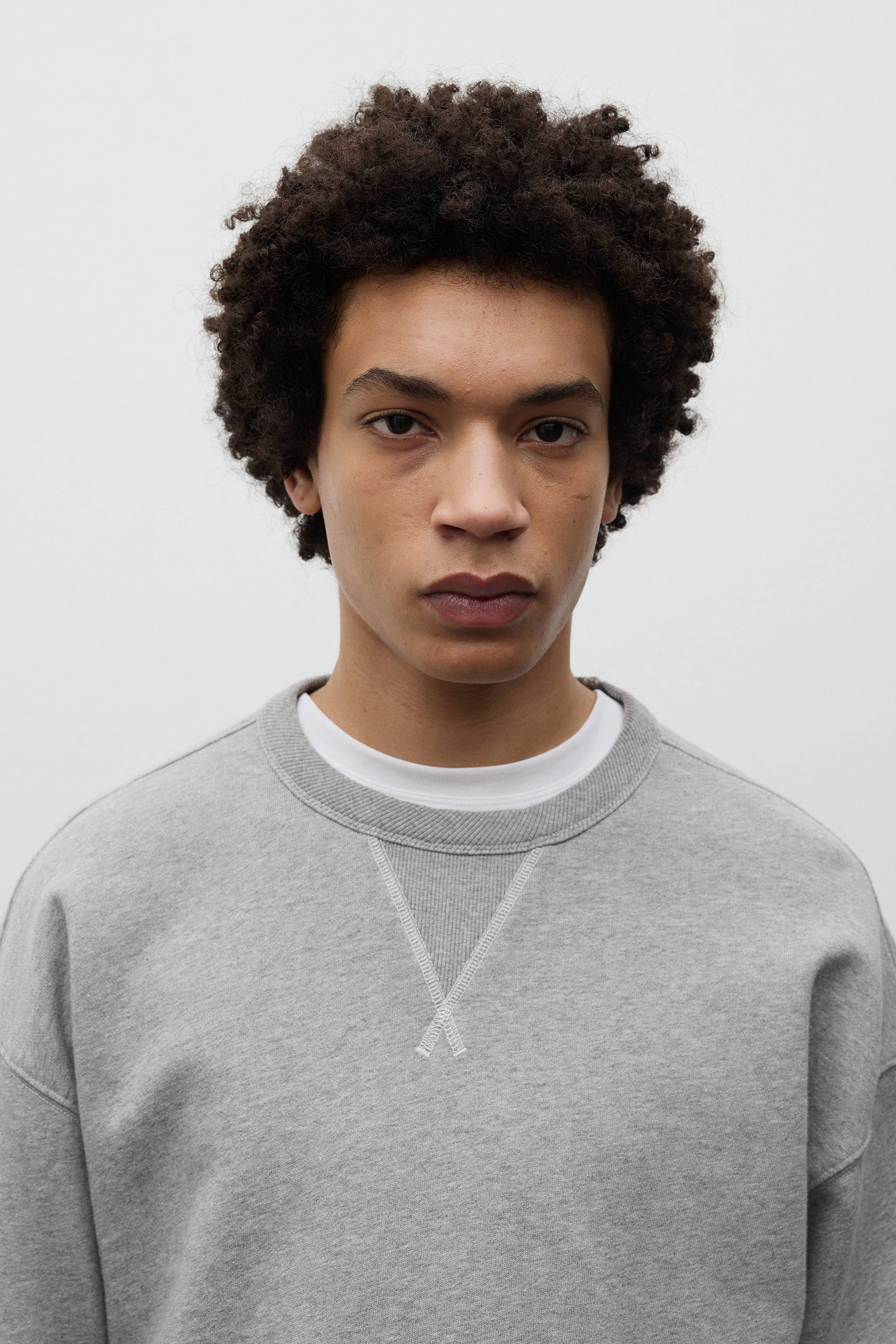 Gilja Brushed Diagonal Cotton Fleece Sweatshirt