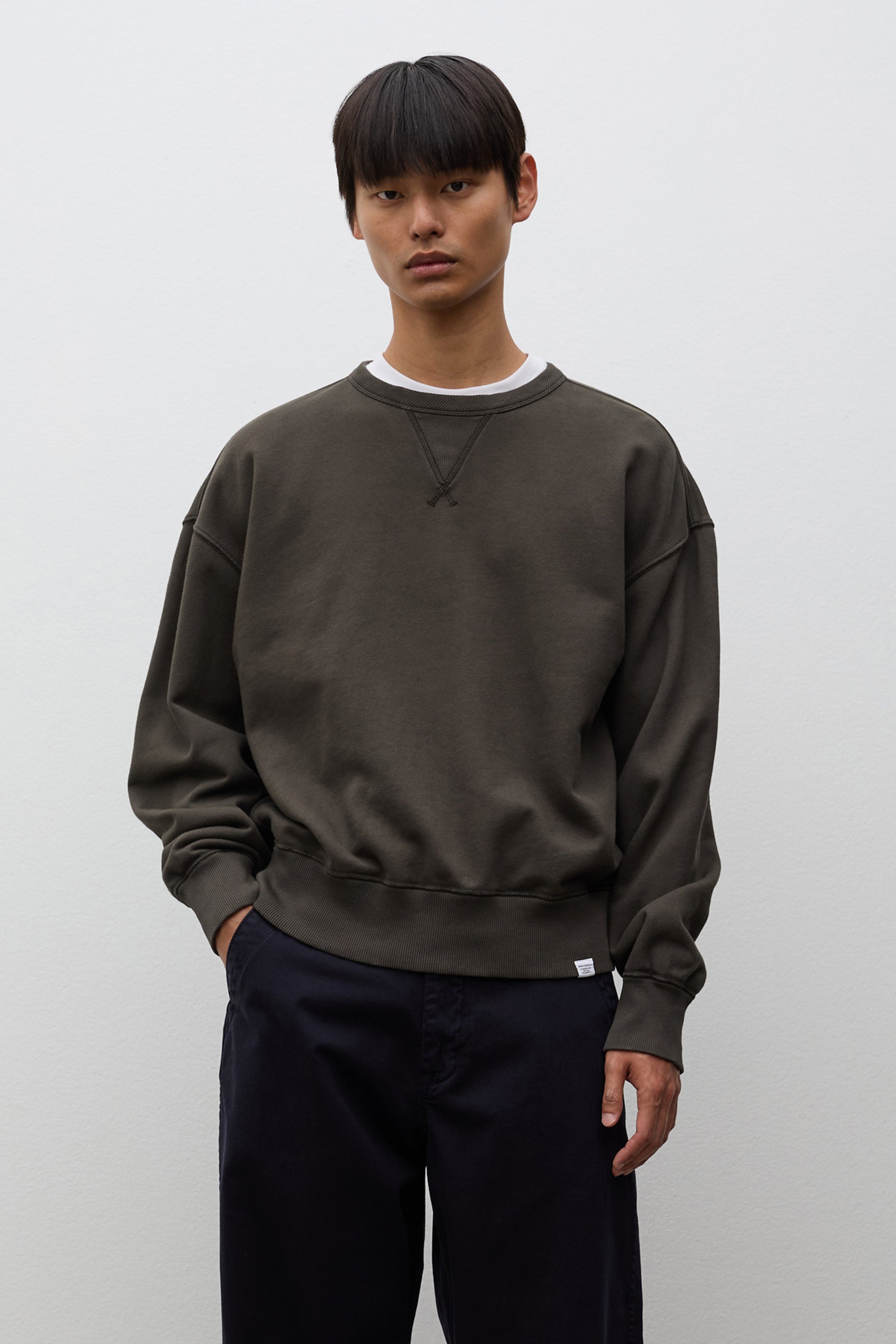 Gilja Brushed Diagonal Cotton Fleece Sweatshirt